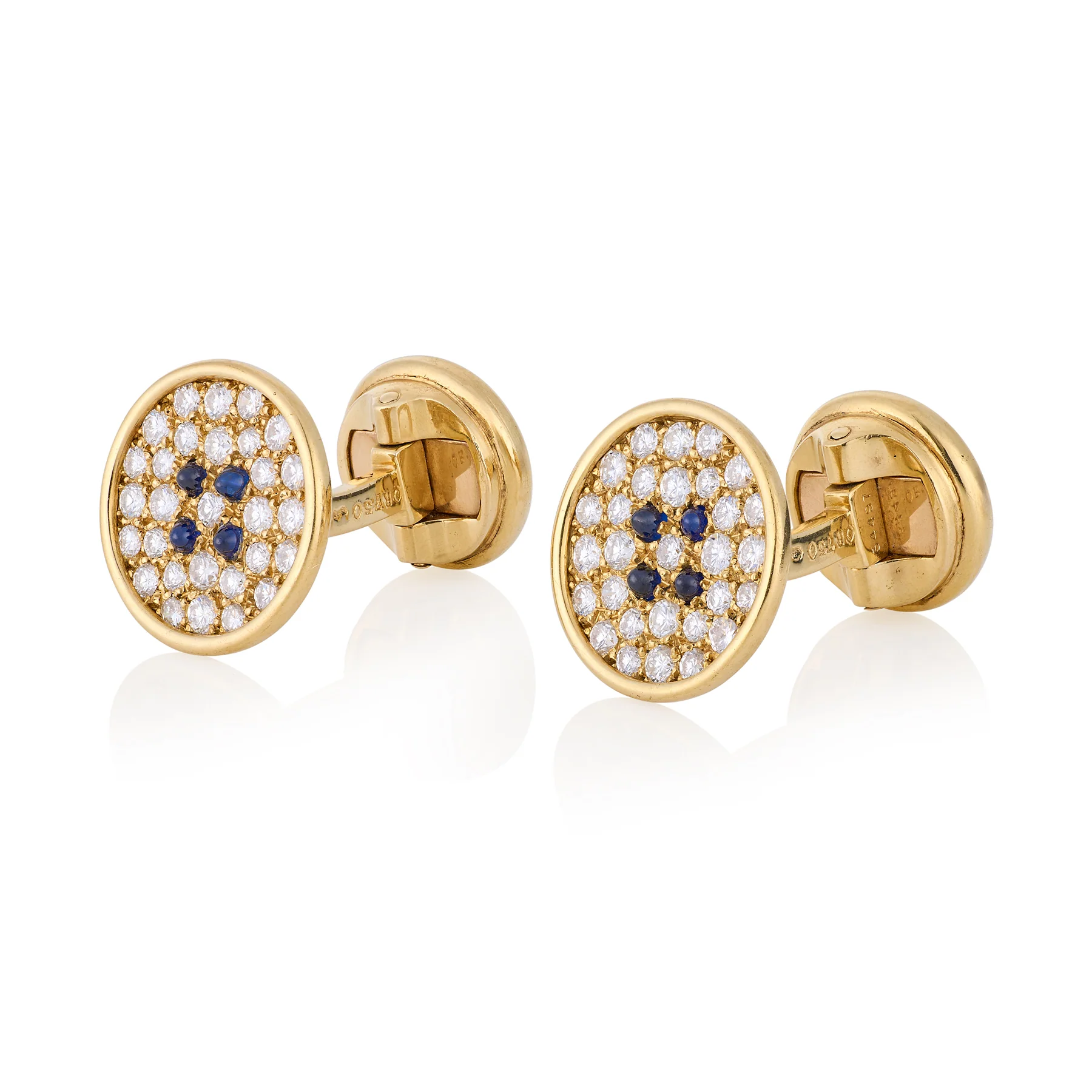 Diamond & Sapphire Cufflinks by Boucheron - Image 3