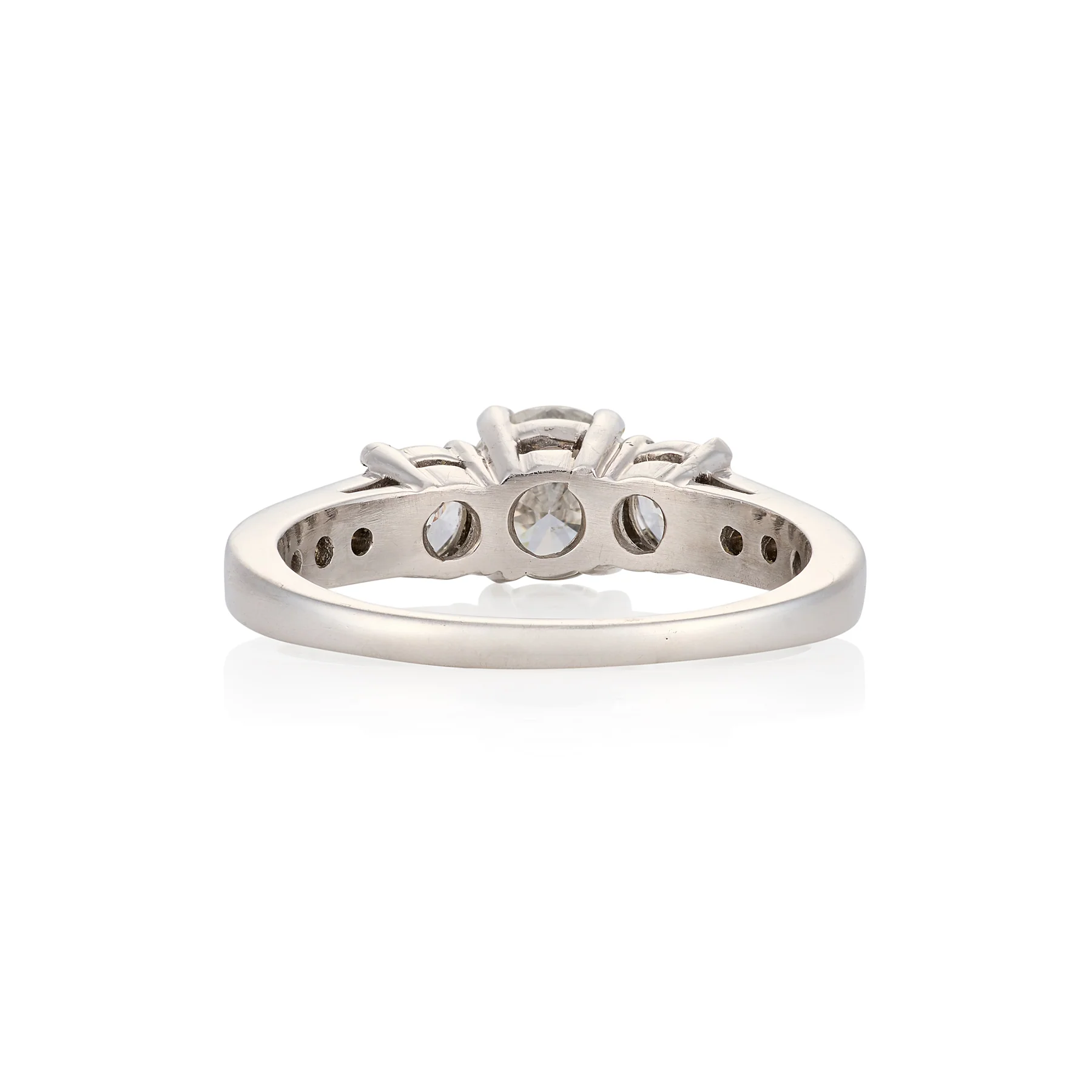 Diamond Three Stone Engagement Ring - Image 3