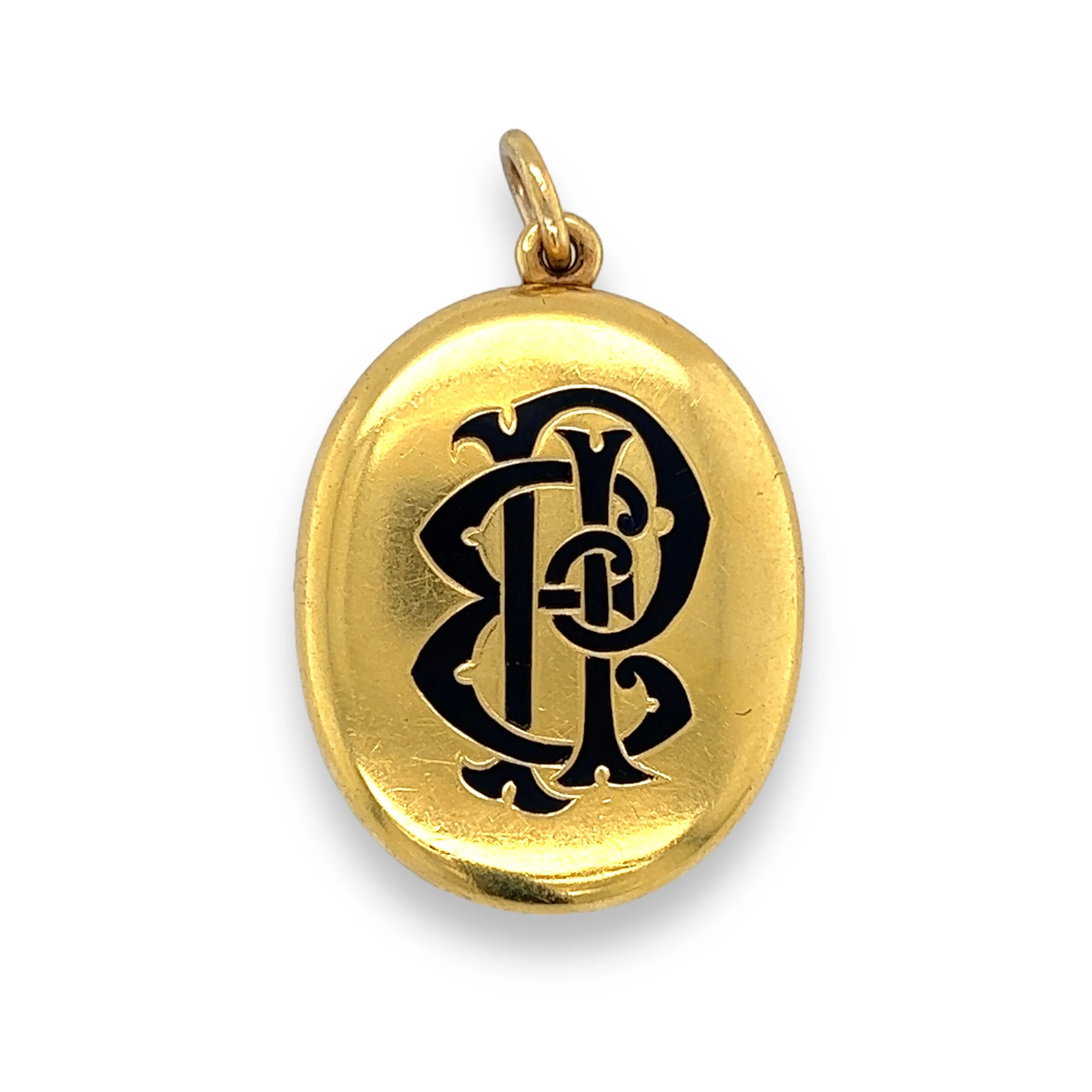 Early Victorian Agate & Gold Memorial Locket - Image 3