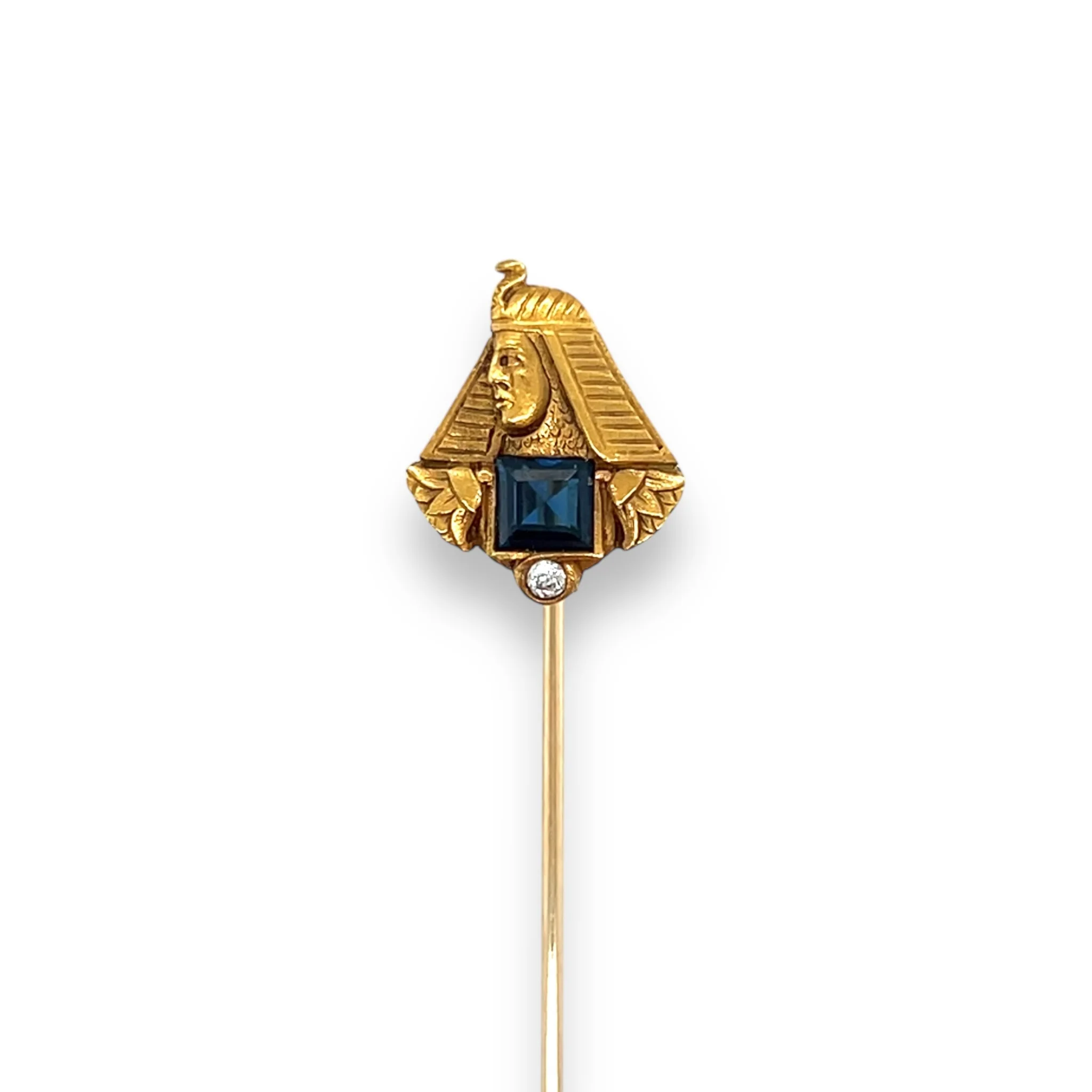 Egyptian Revival Art Nouveau Pharaoh Stickpin