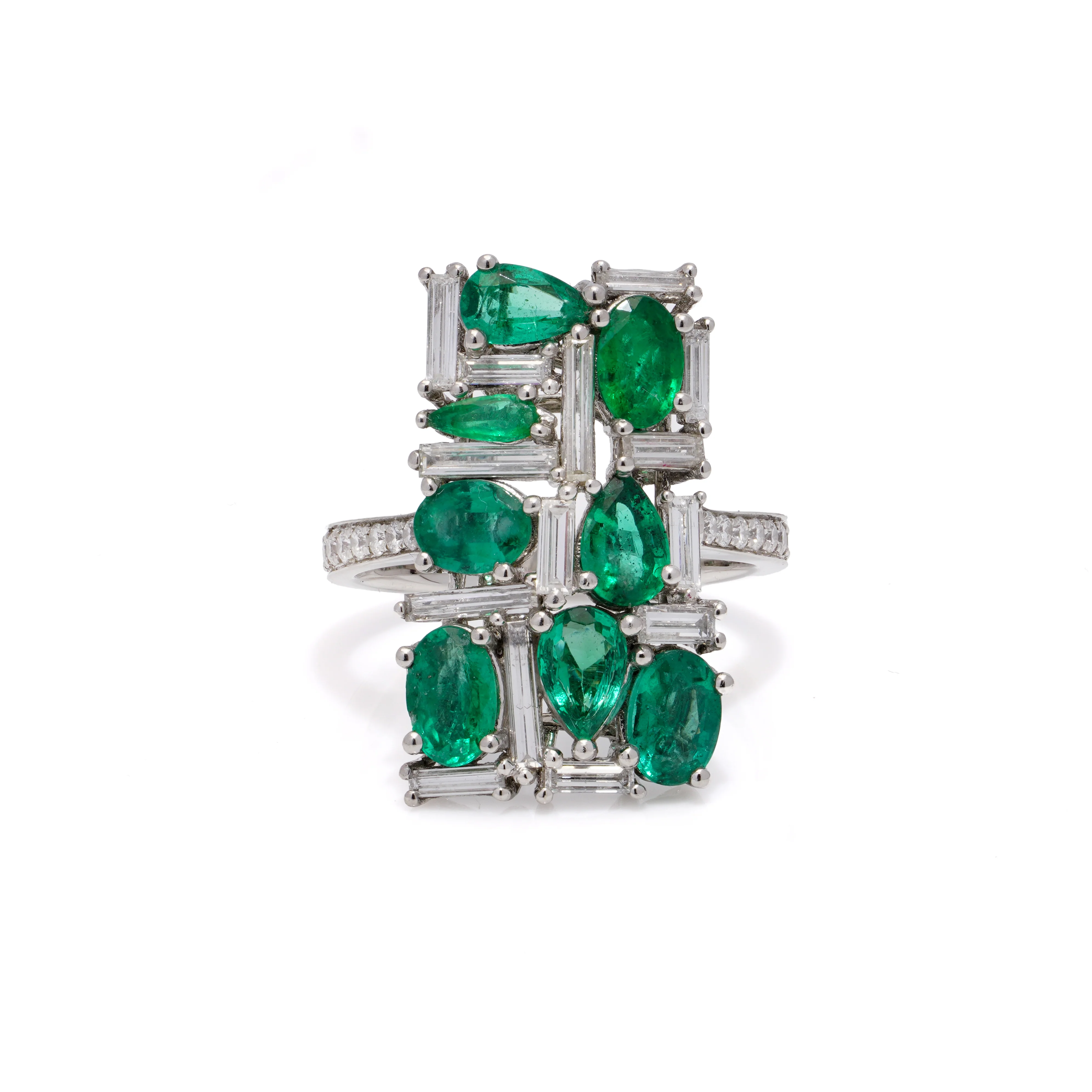 Emerald and Diamond Ring