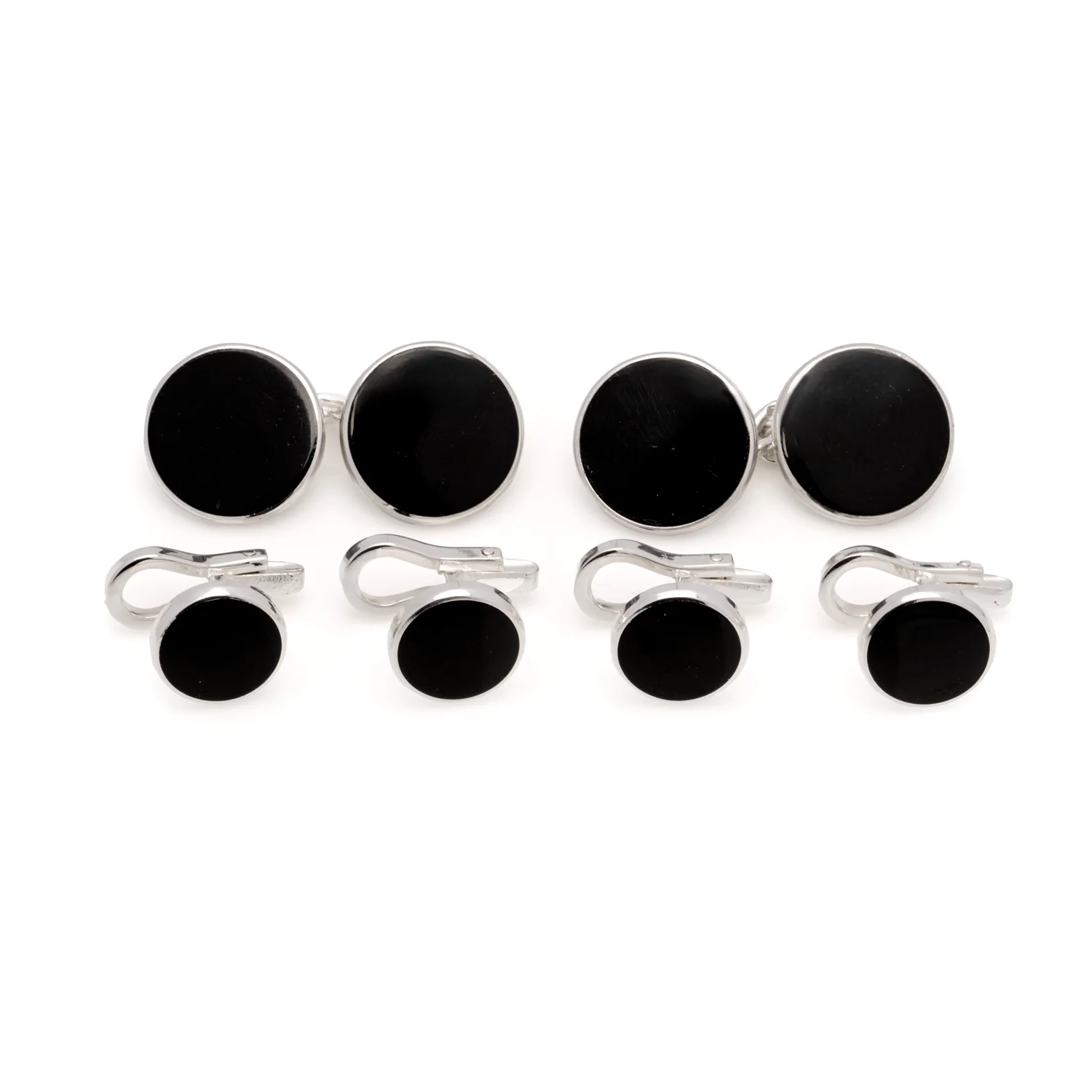 Enamel & Sterling Silver Round Dress Set - Image 3
