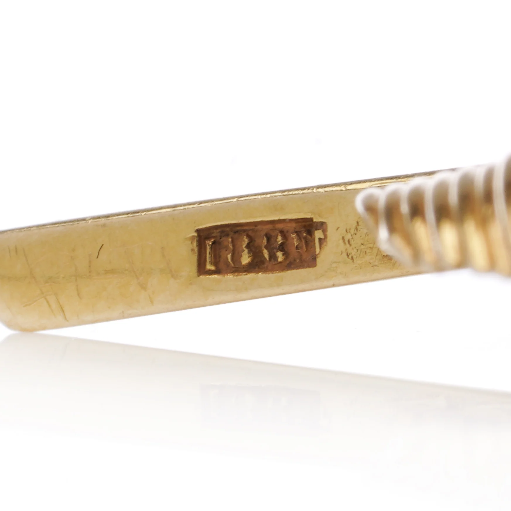 Gold and Diamond Feather Brooch - Image 8
