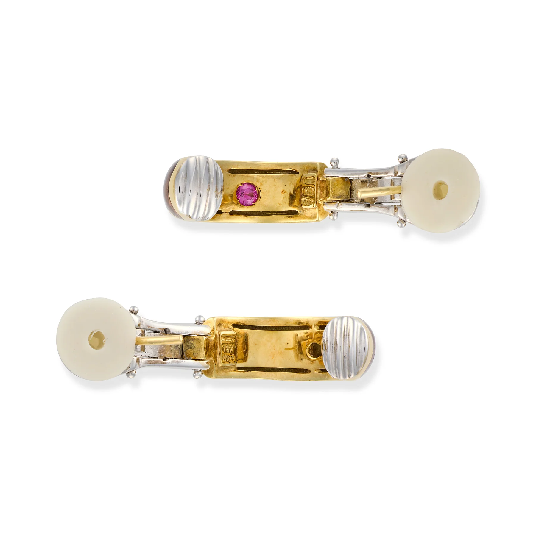 Gold & Enamel 'Giraffe' Earrings by Roberto Coin - Image 4