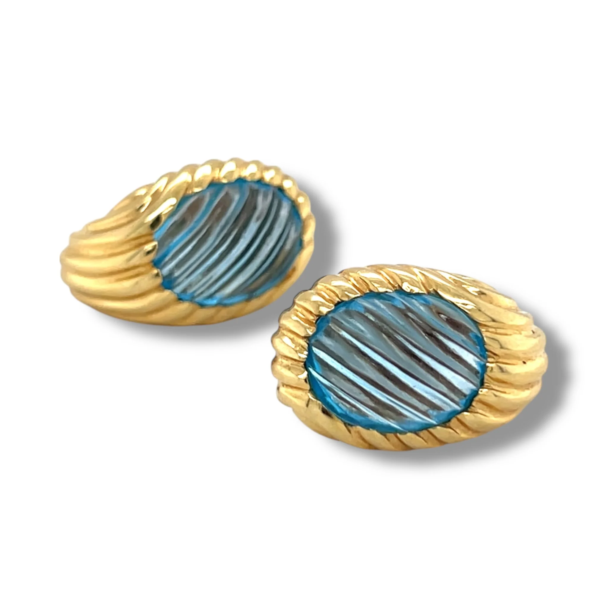 Gold & Topaz Earrings by Boucheron - Image 3