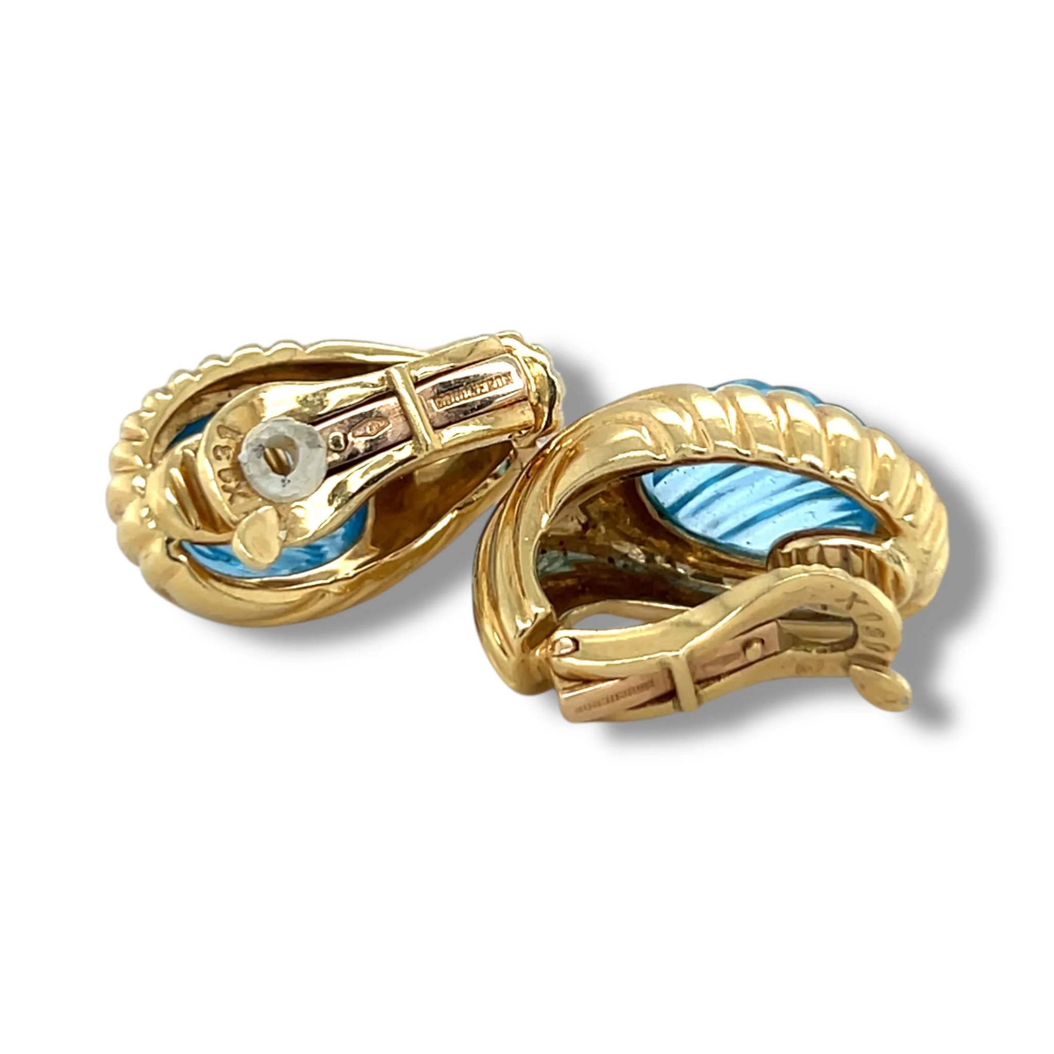 Gold & Topaz Earrings by Boucheron - Image 4