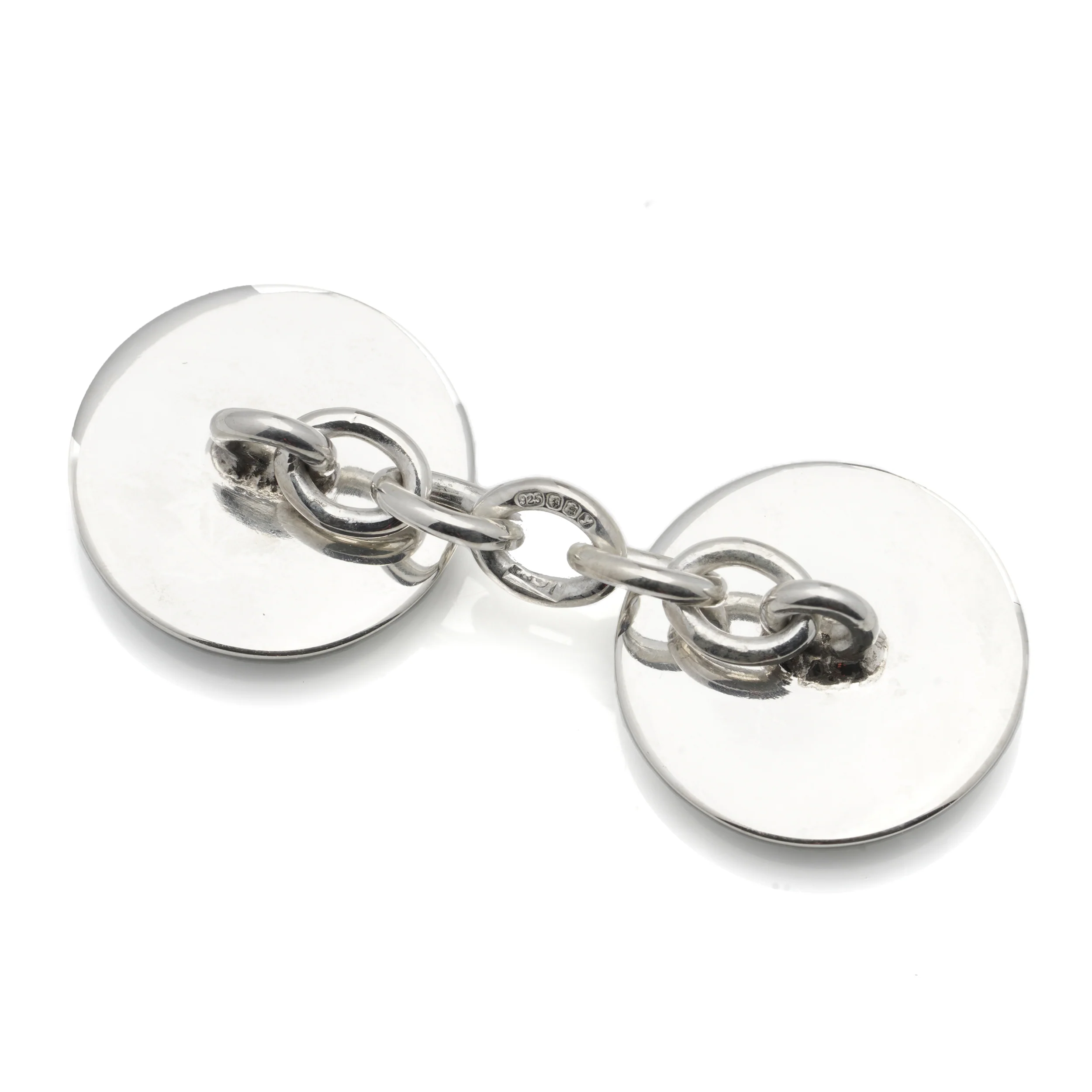 Green Enamel Sterling Silver Cufflinks - Image 3