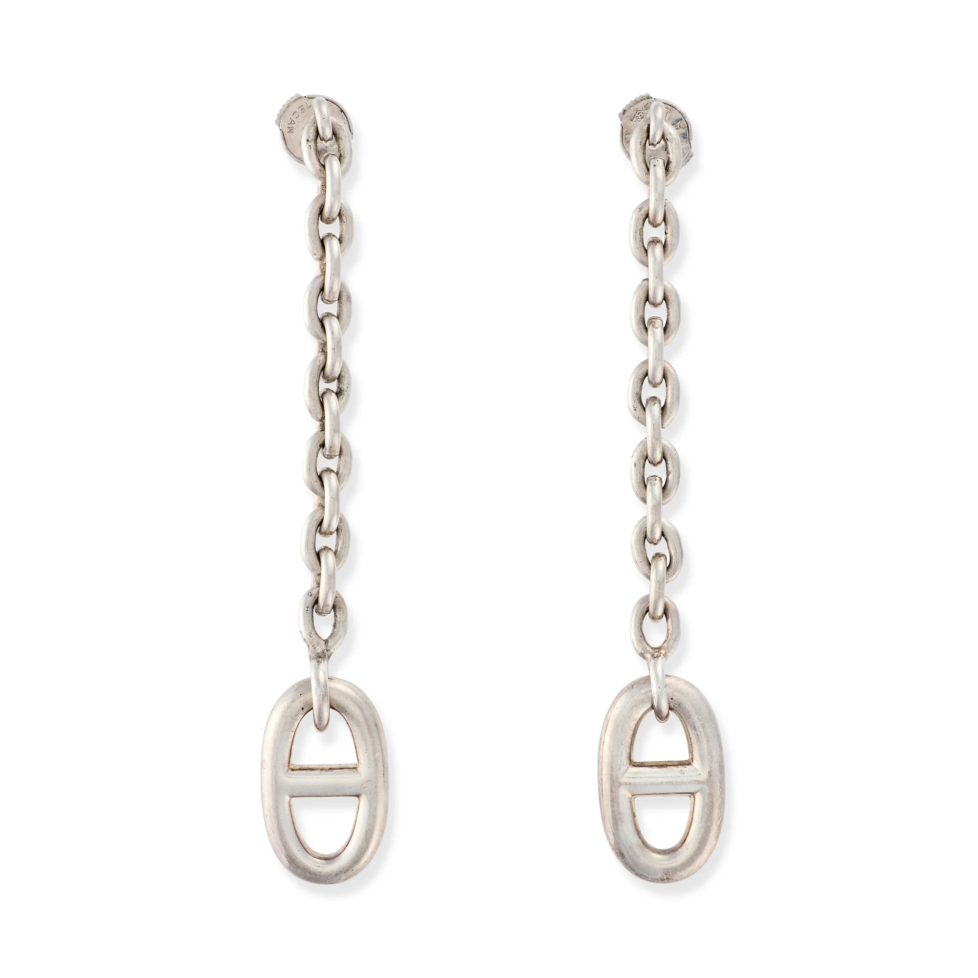 Hermès Chaîne D'ancre Farandole Silver Earrings - Image 3