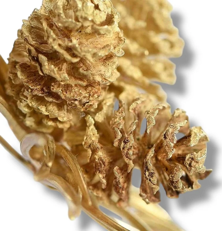 Hermes Paris, Vintage Pine Cone Brooch - Image 6