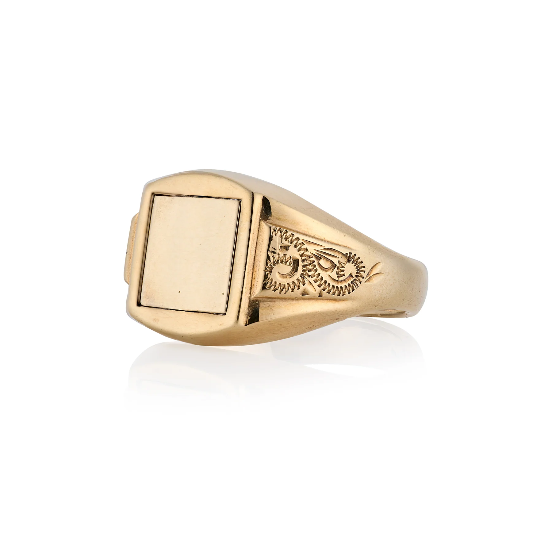 Masonic Square & Compass Swivel Signet Ring - Image 3