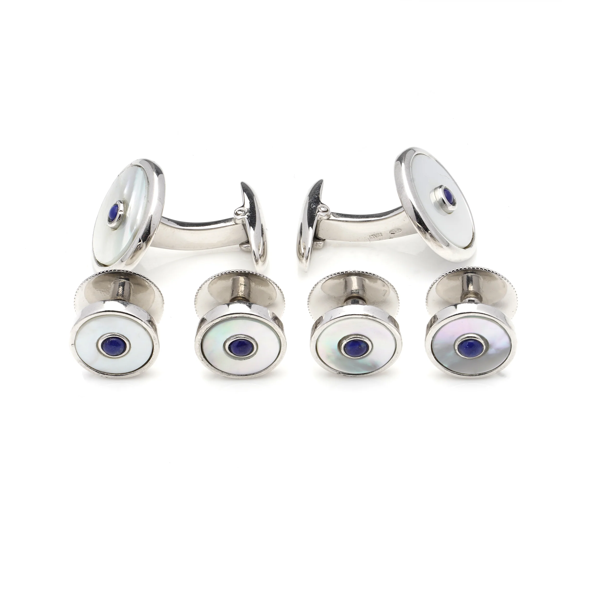Mother of Pearl and Lapis Lazuli Dress Set - Image 4