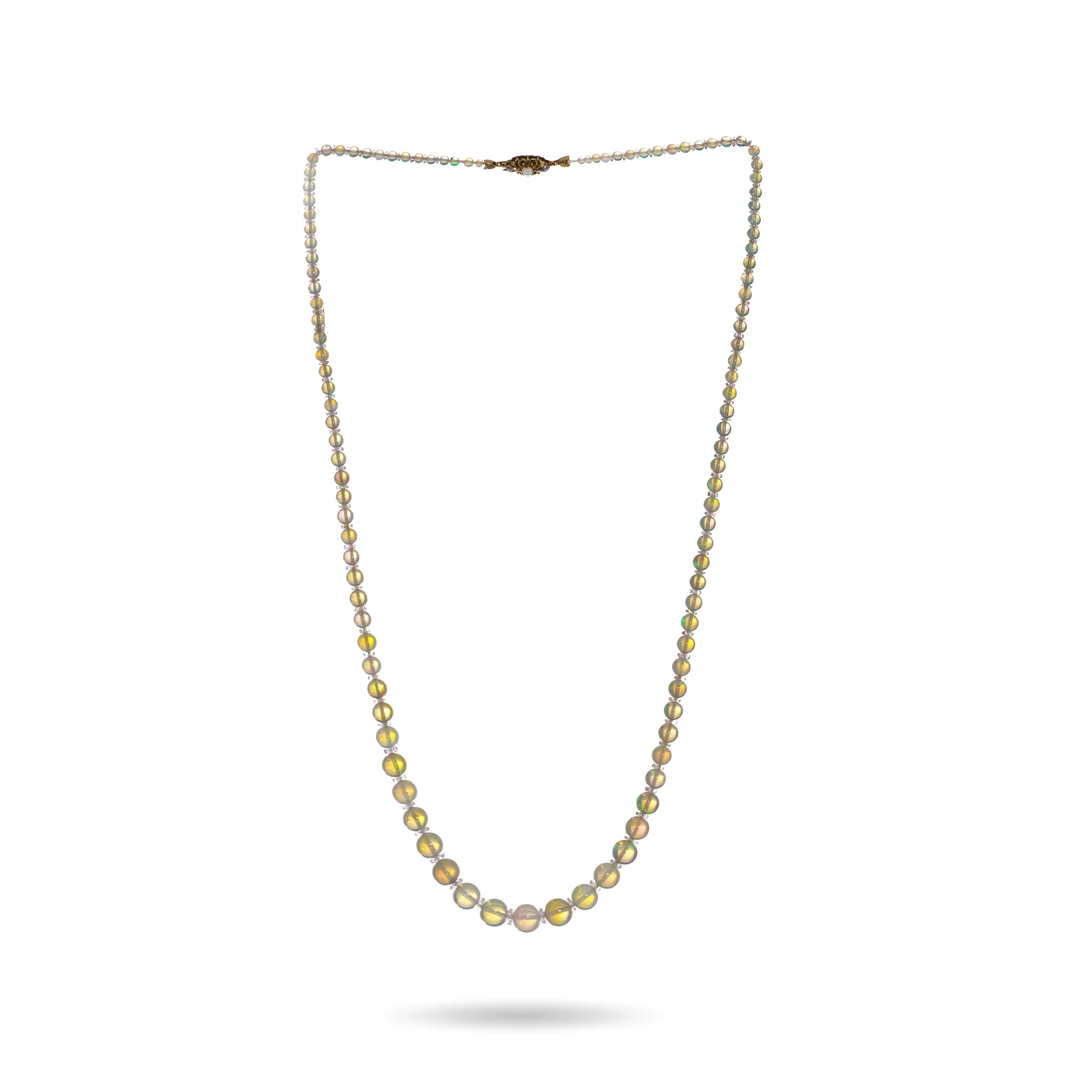 Opal Bead & Rock Crystal Necklace - Image 3