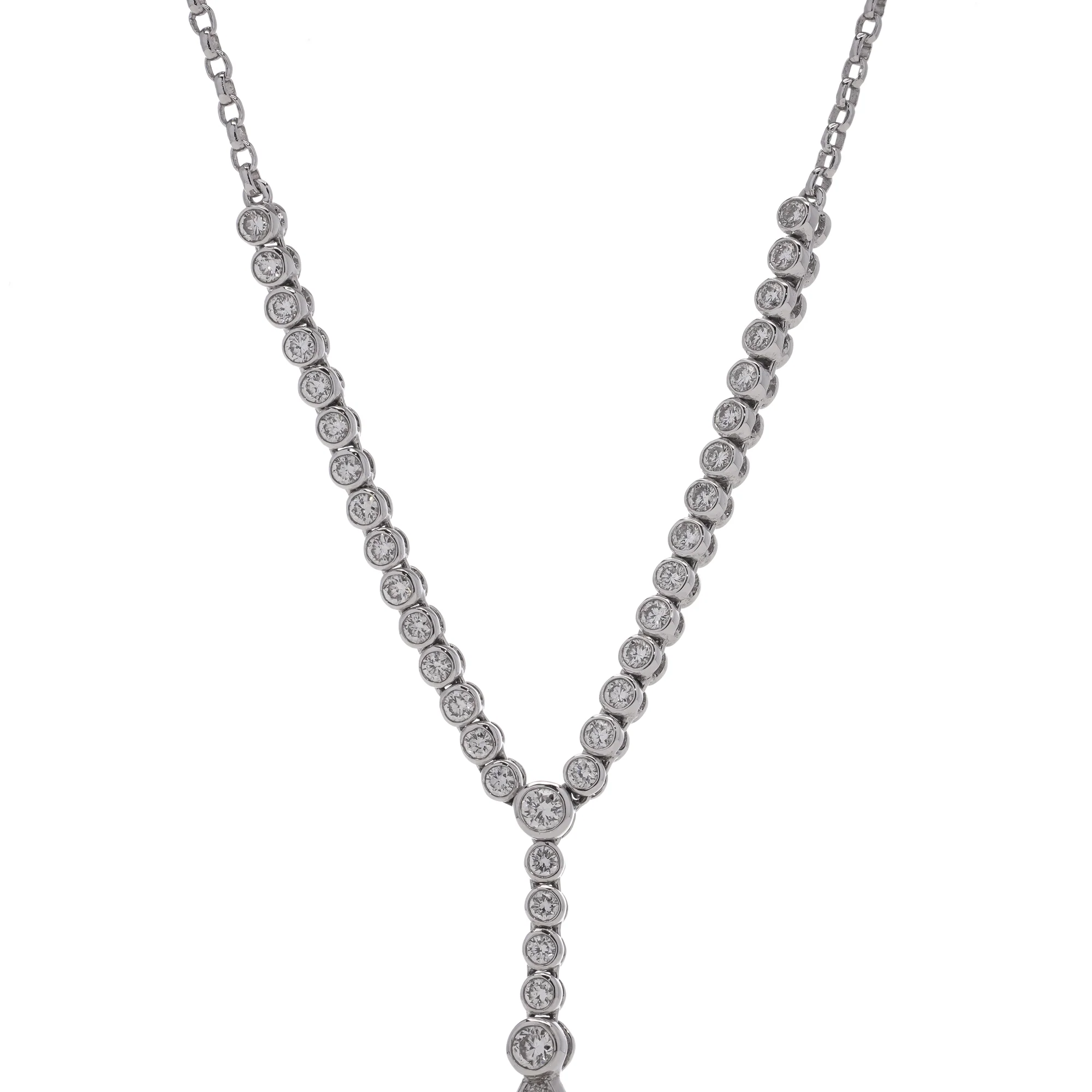 Pearl & Diamond Necklace - Image 4