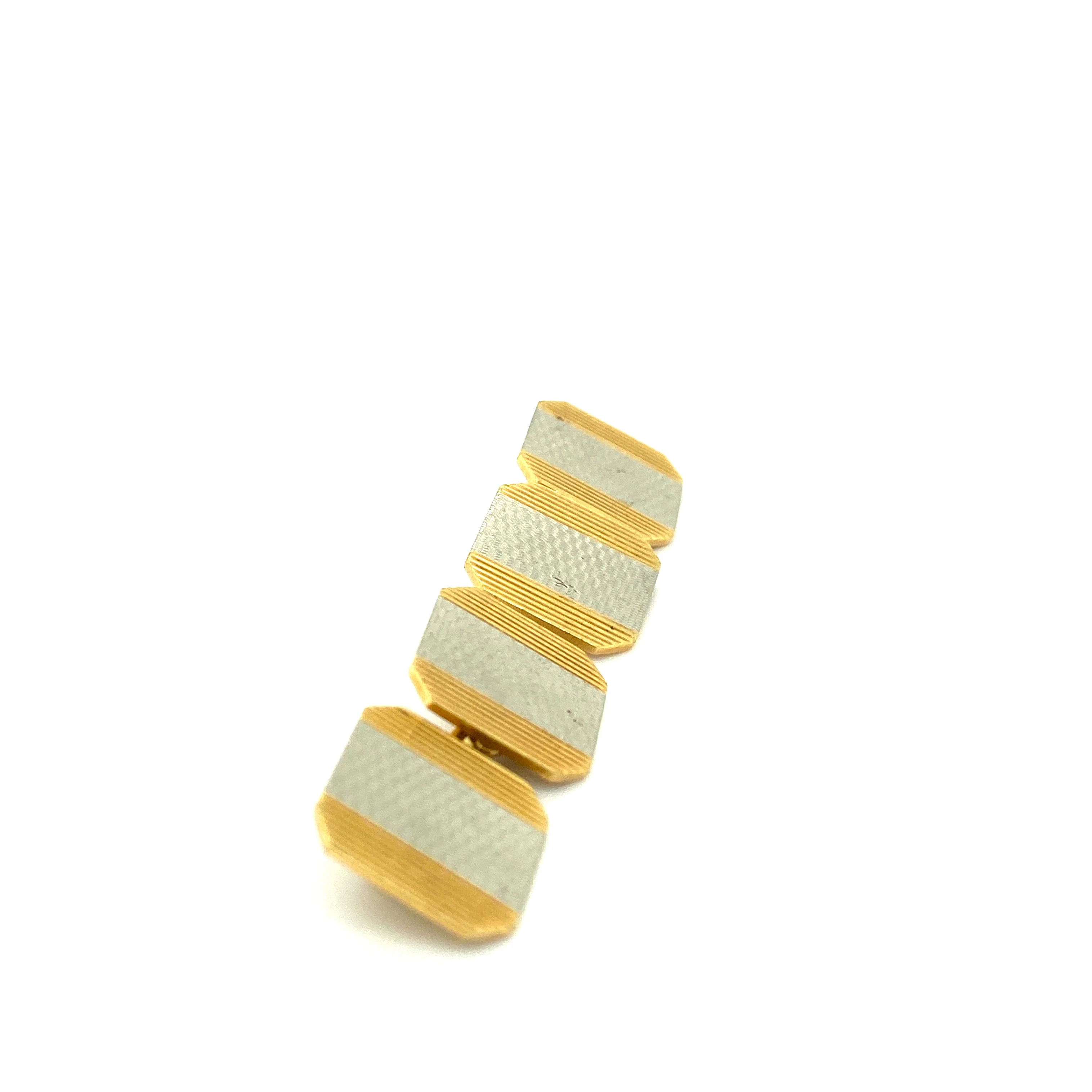 Platinum and Gold Cufflinks - Image 3
