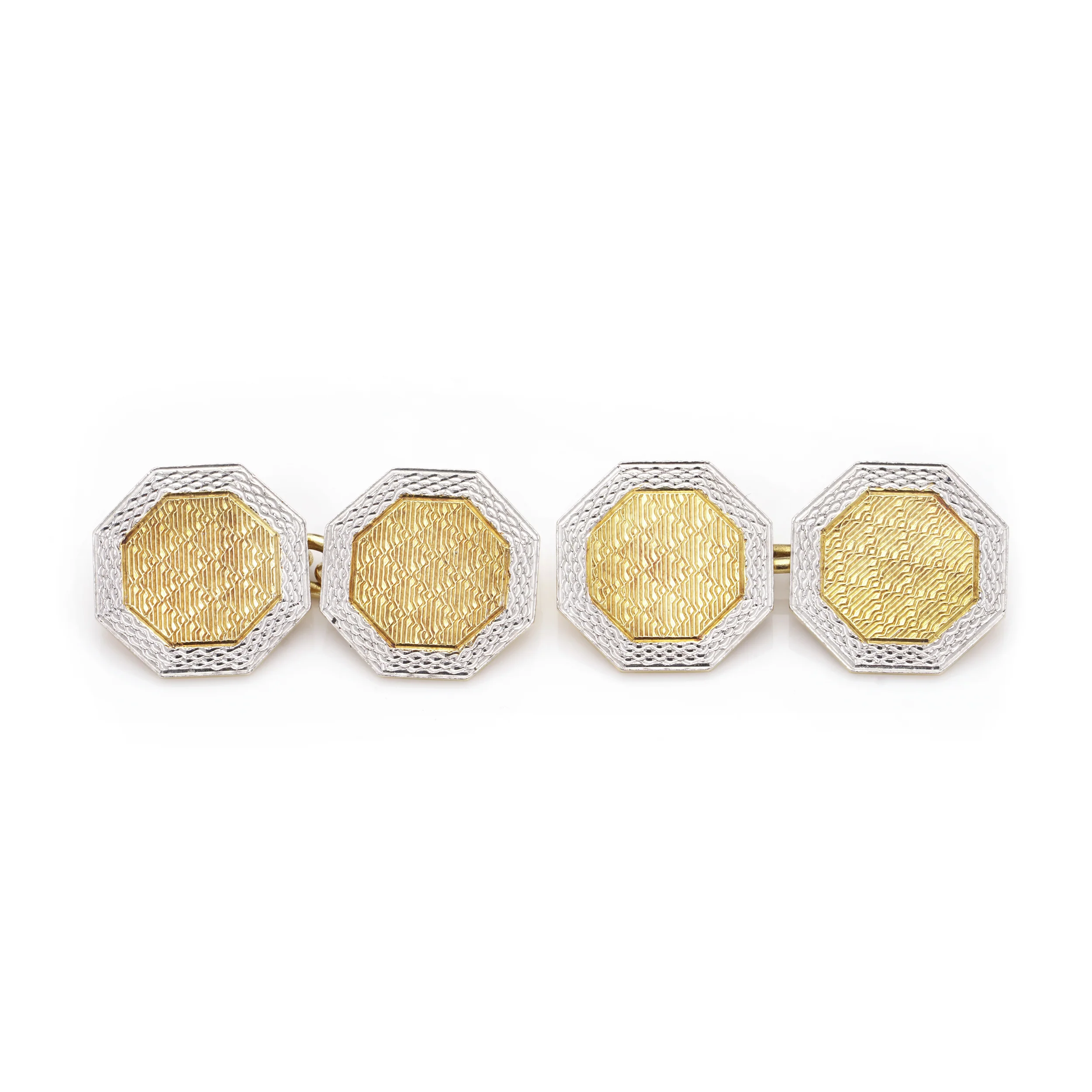Platinum and Gold Cufflinks - Image 3