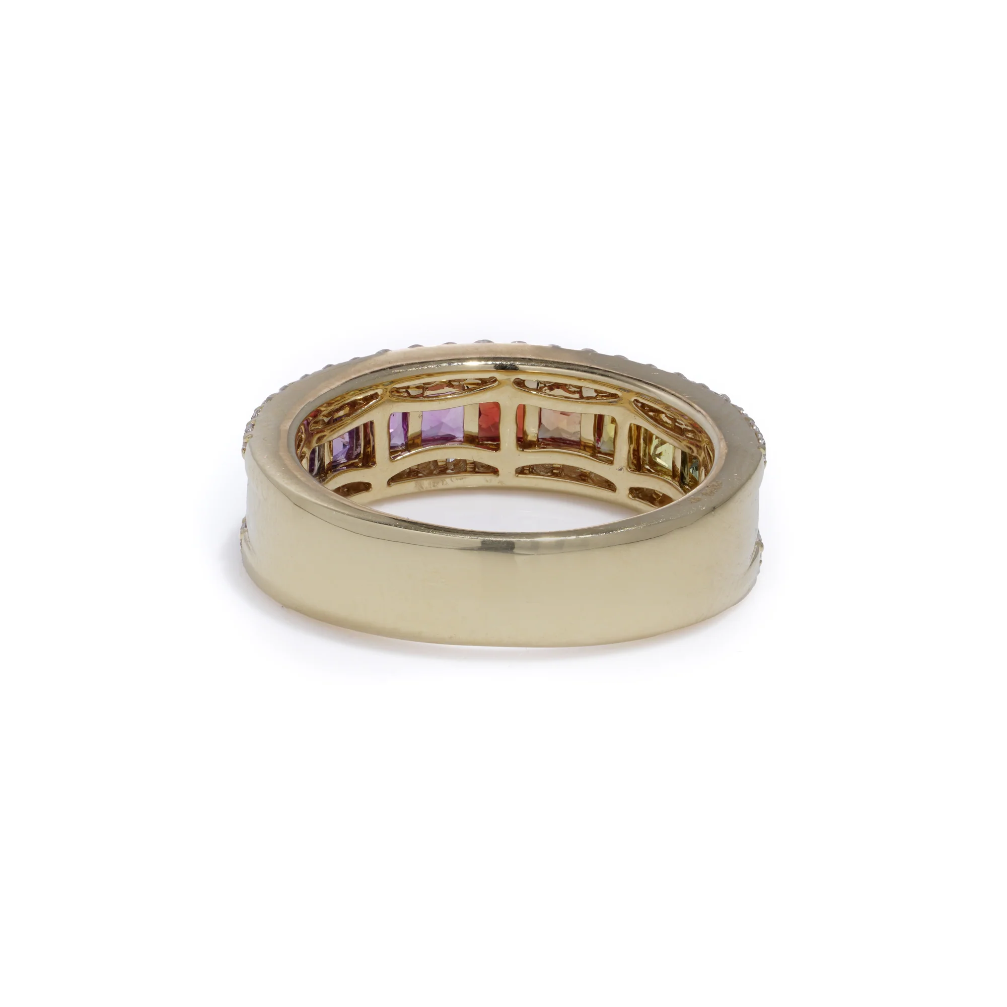 Rainbow Sapphire and Diamond Ring - Image 3