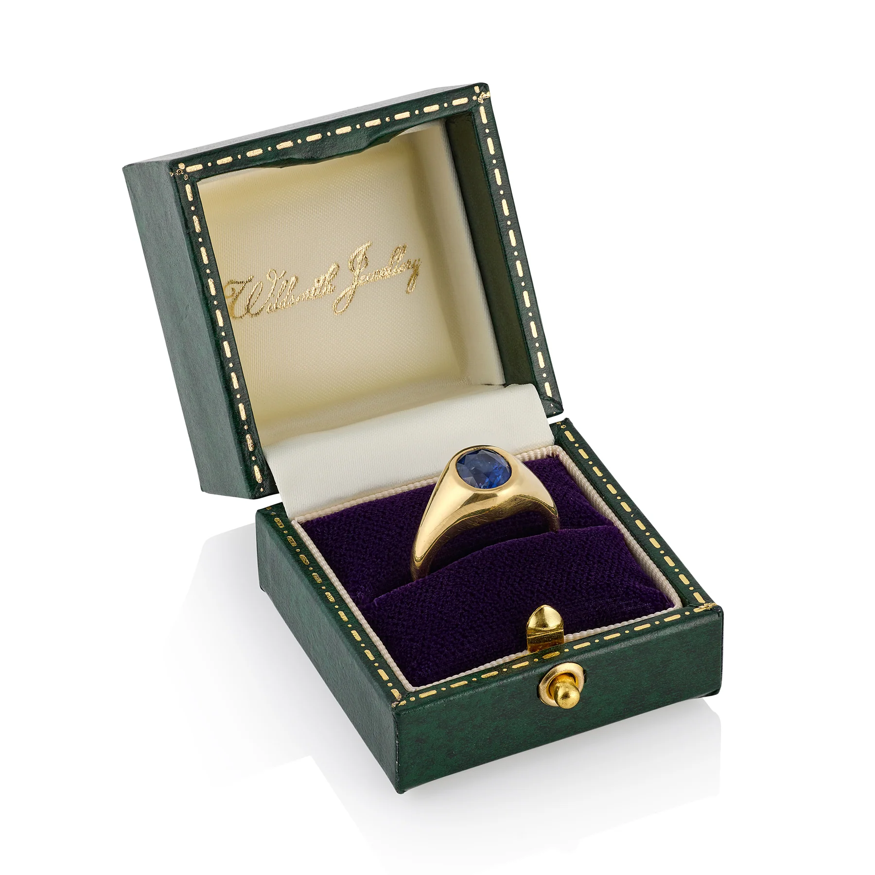 Royal Blue Ceylon Sapphire and 18ct Gold Ring - Image 3