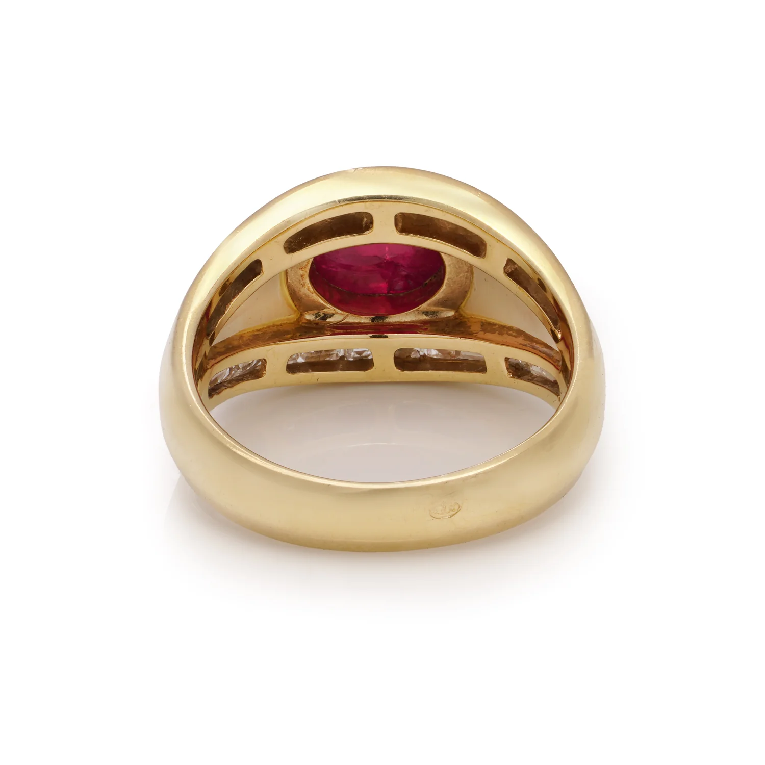 Ruby, Diamond & Mother of Pearl Ring - Image 3