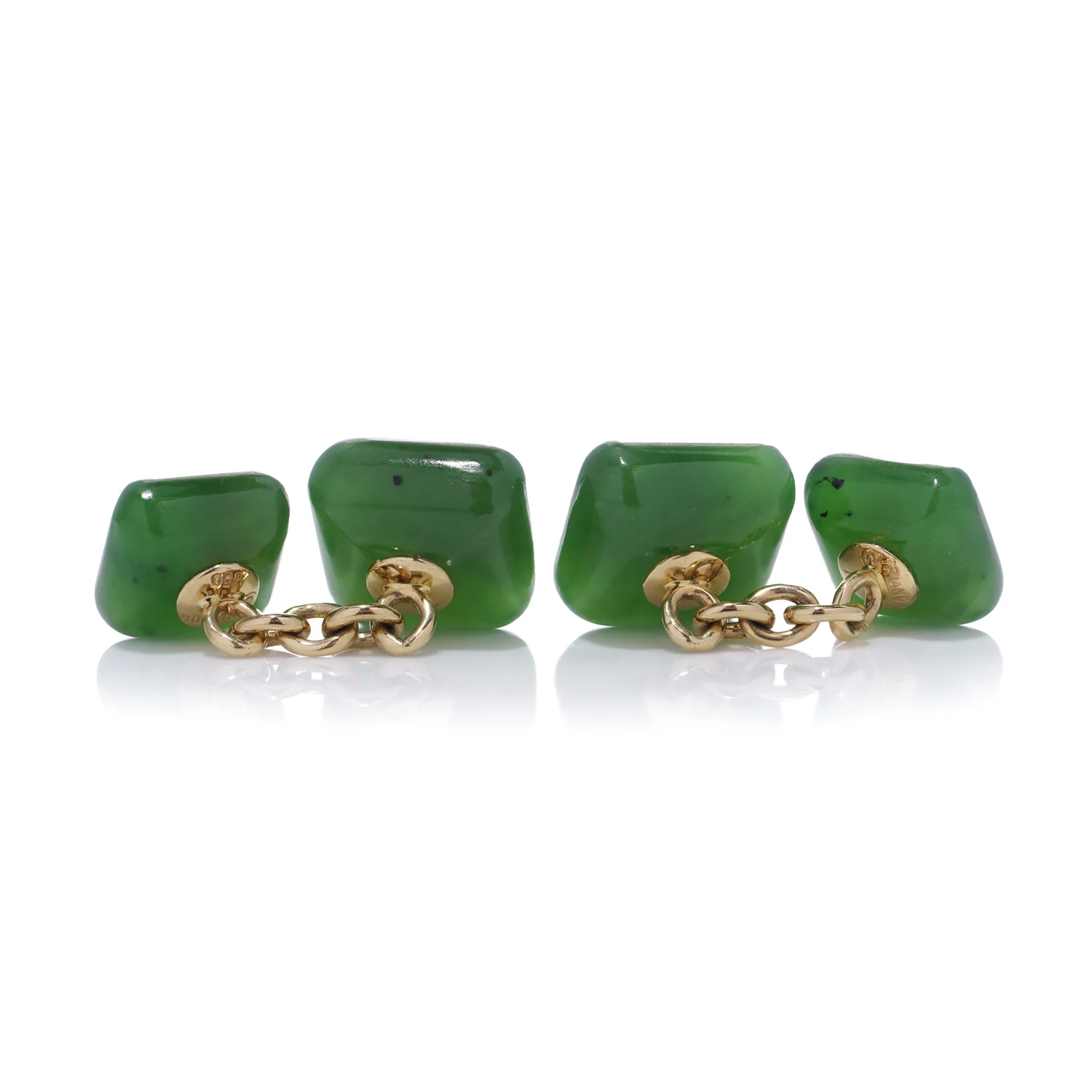 Ruby & Nephrite Jade Cufflinks - Image 3