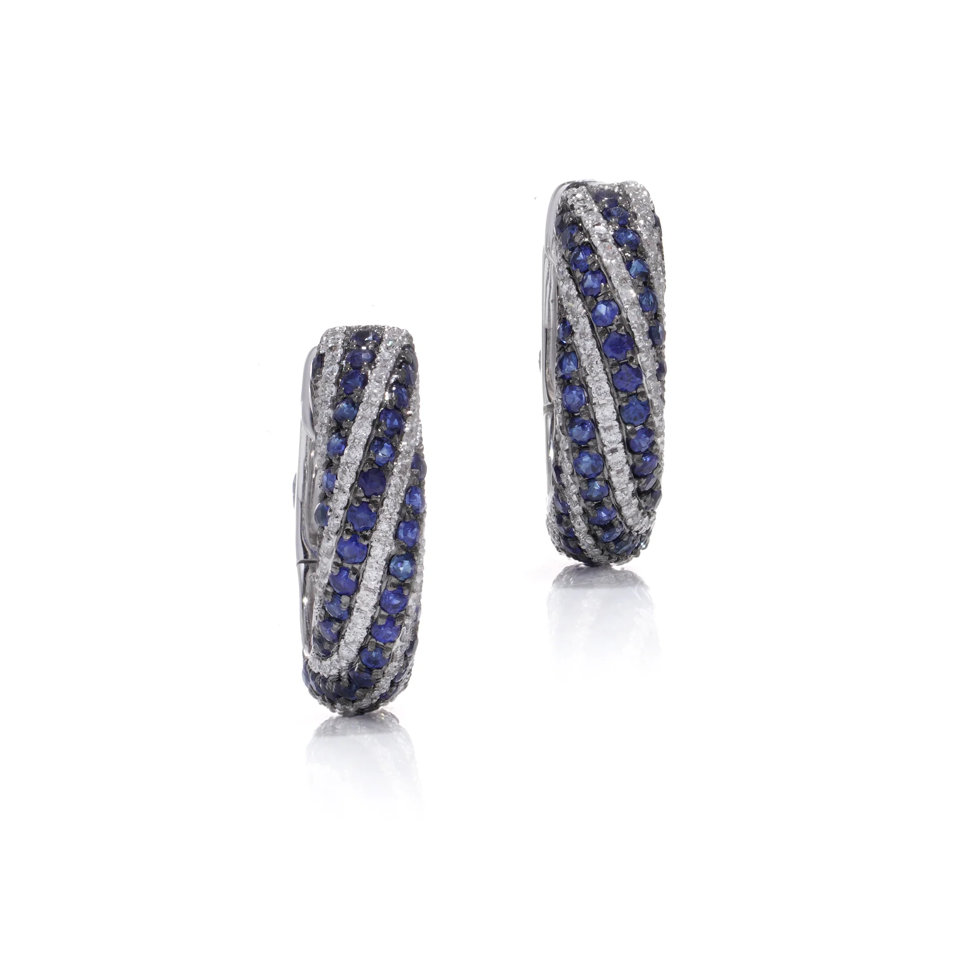 Sapphire and Diamond Earrings