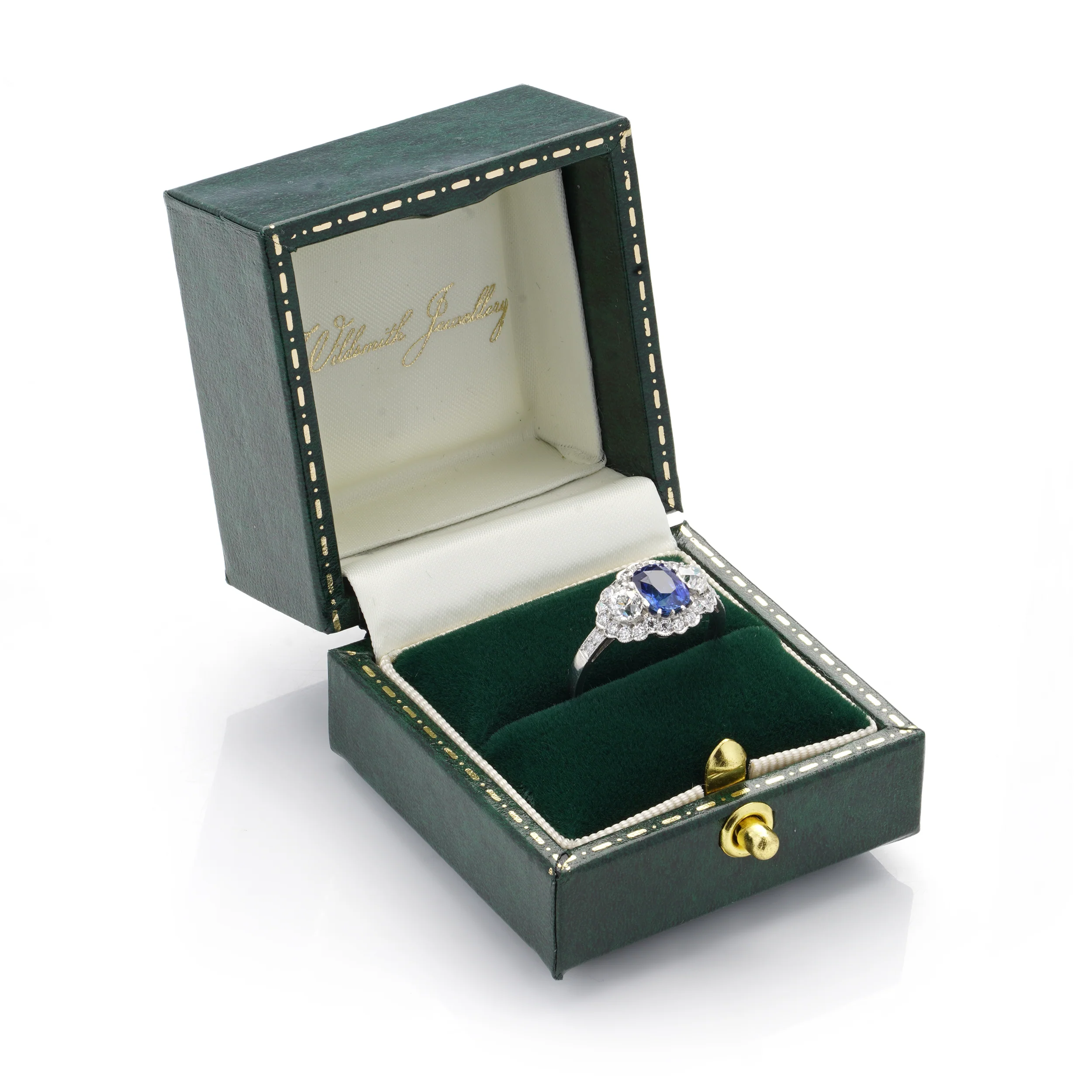 Sapphire and Diamond Engagement Ring - Image 4