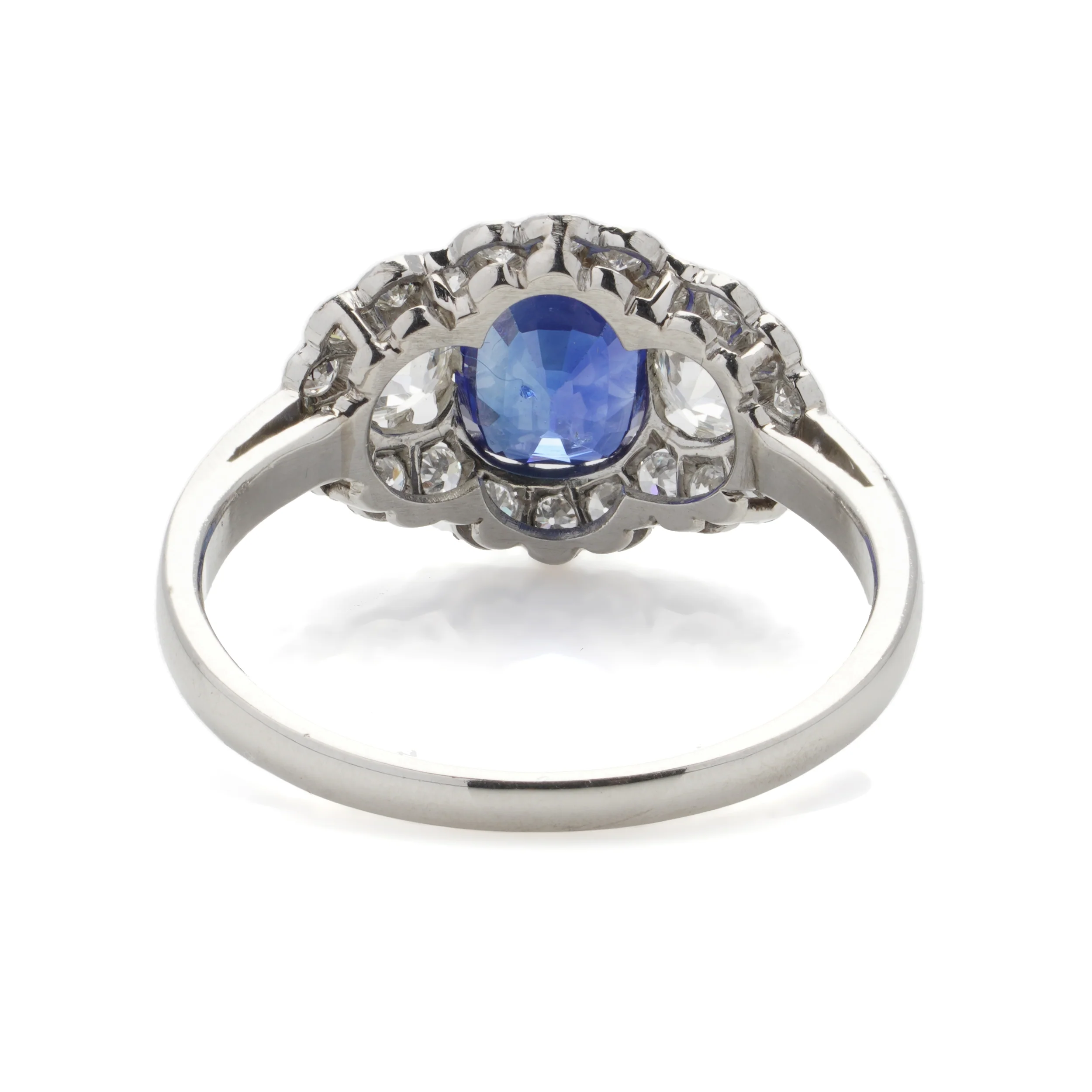 Sapphire and Diamond Engagement Ring - Image 6