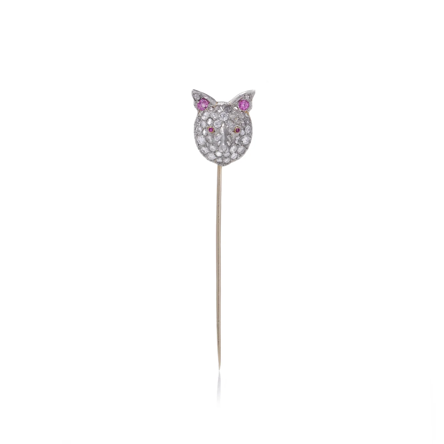Sapphire & Diamond Fox Stickpin