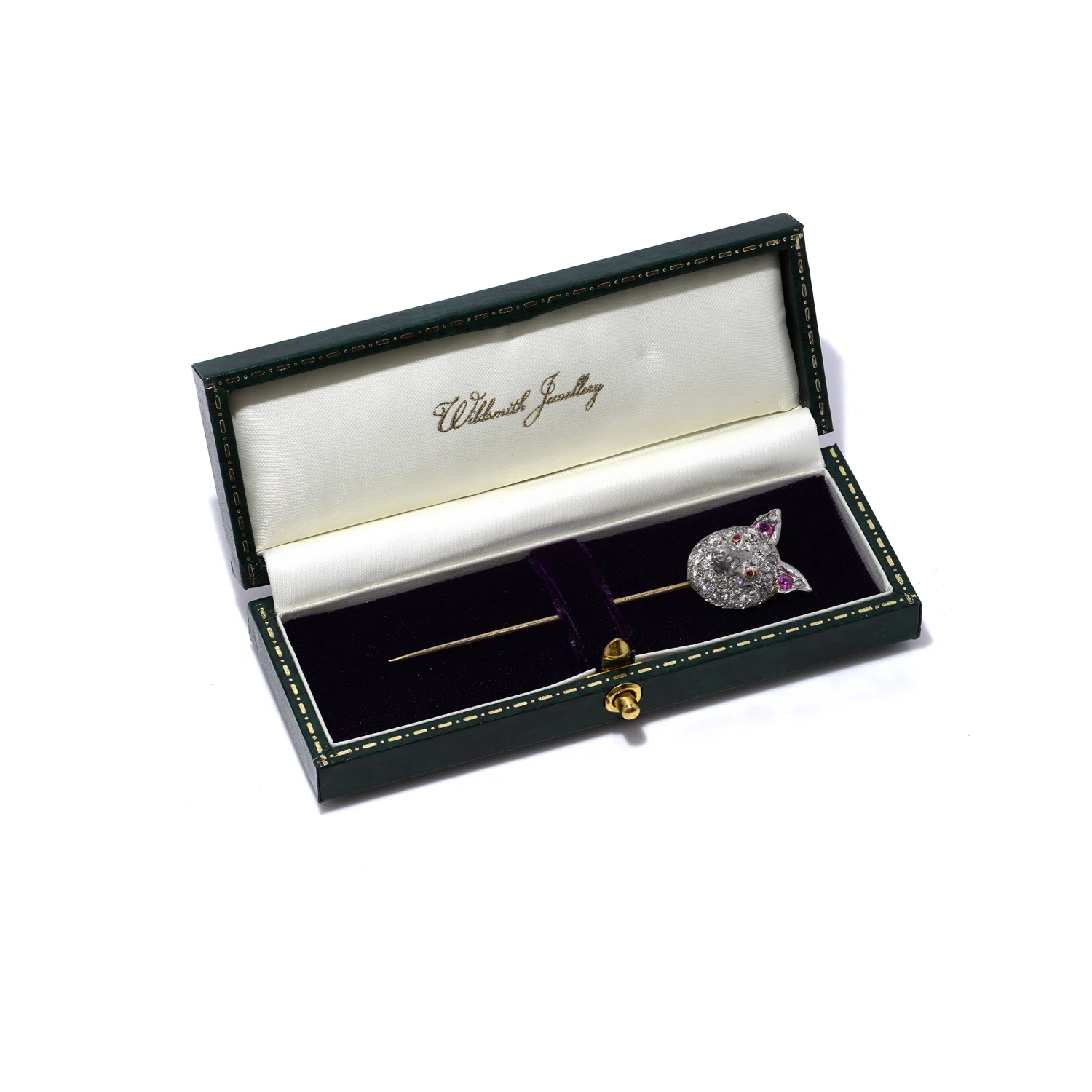 Sapphire & Diamond Fox Stickpin - Image 2