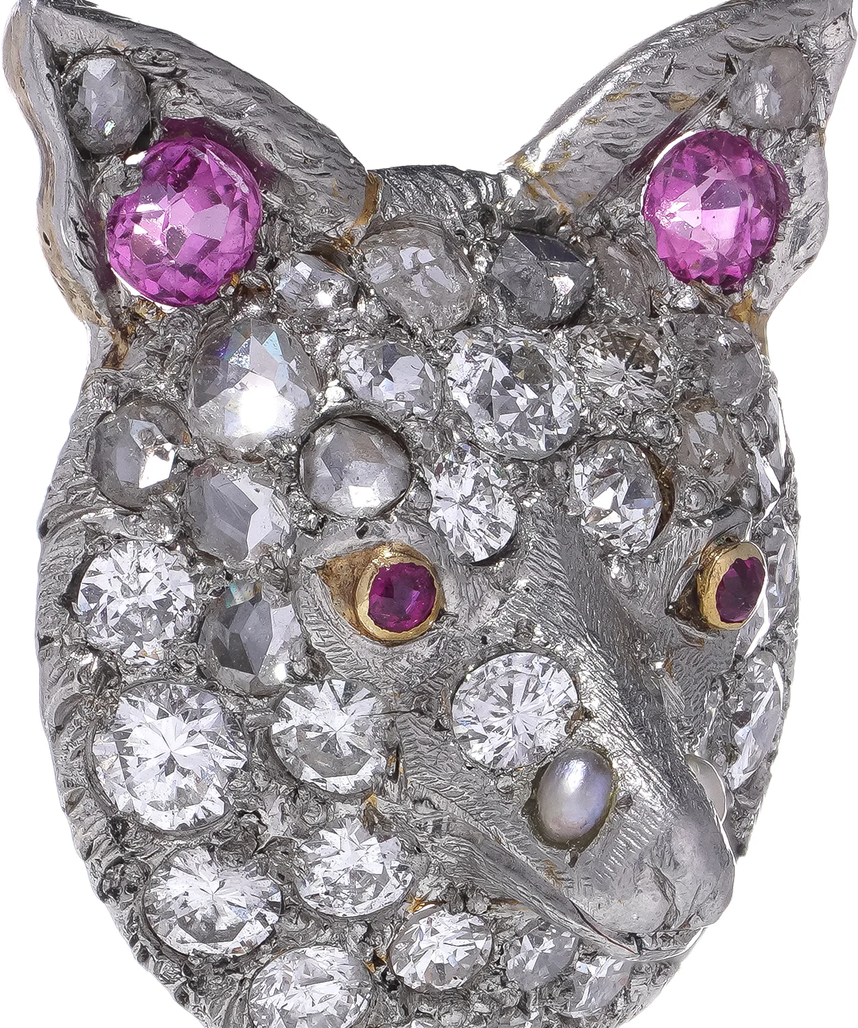 Sapphire & Diamond Fox Stickpin - Image 4