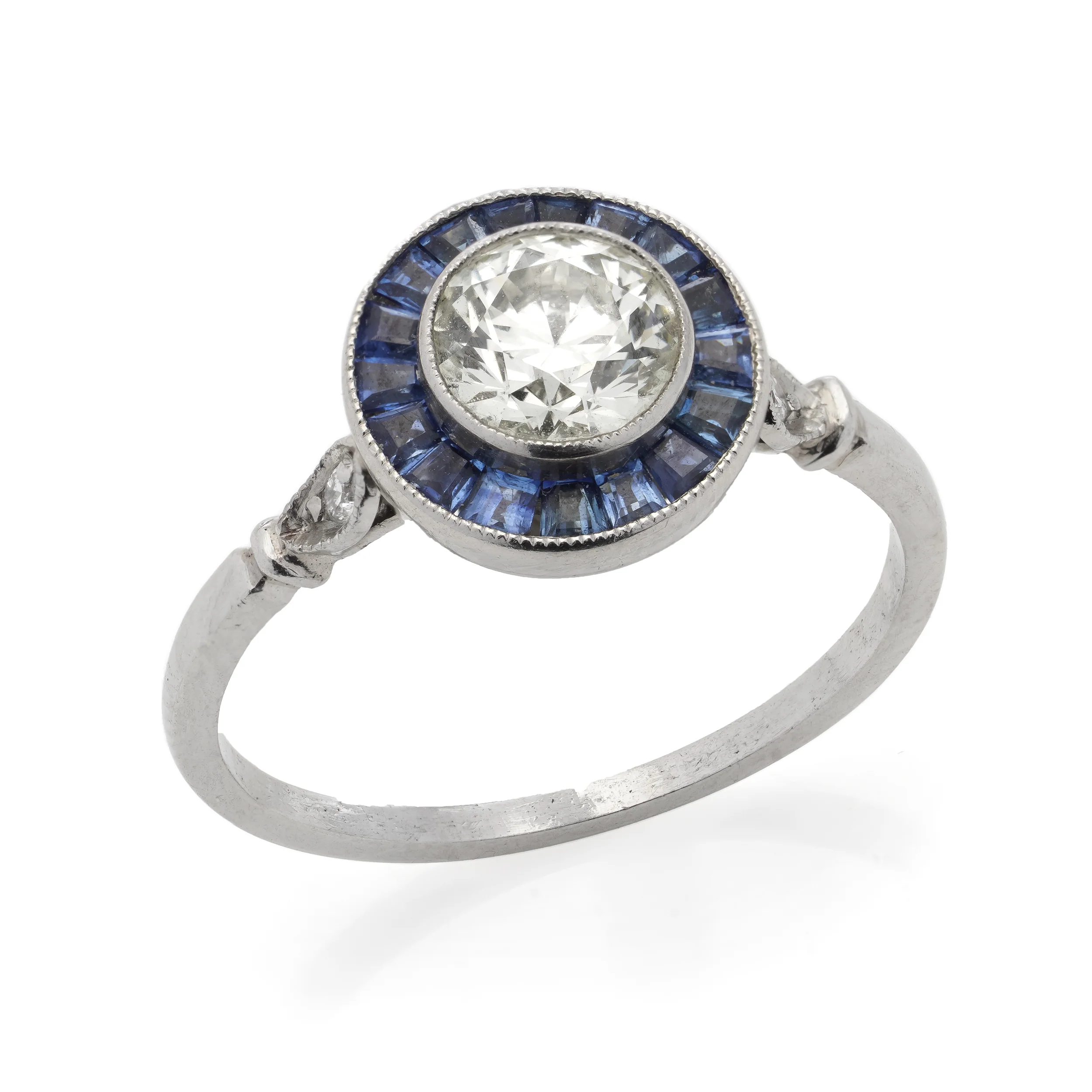 Sapphire & Diamond Target Ring - Image 5