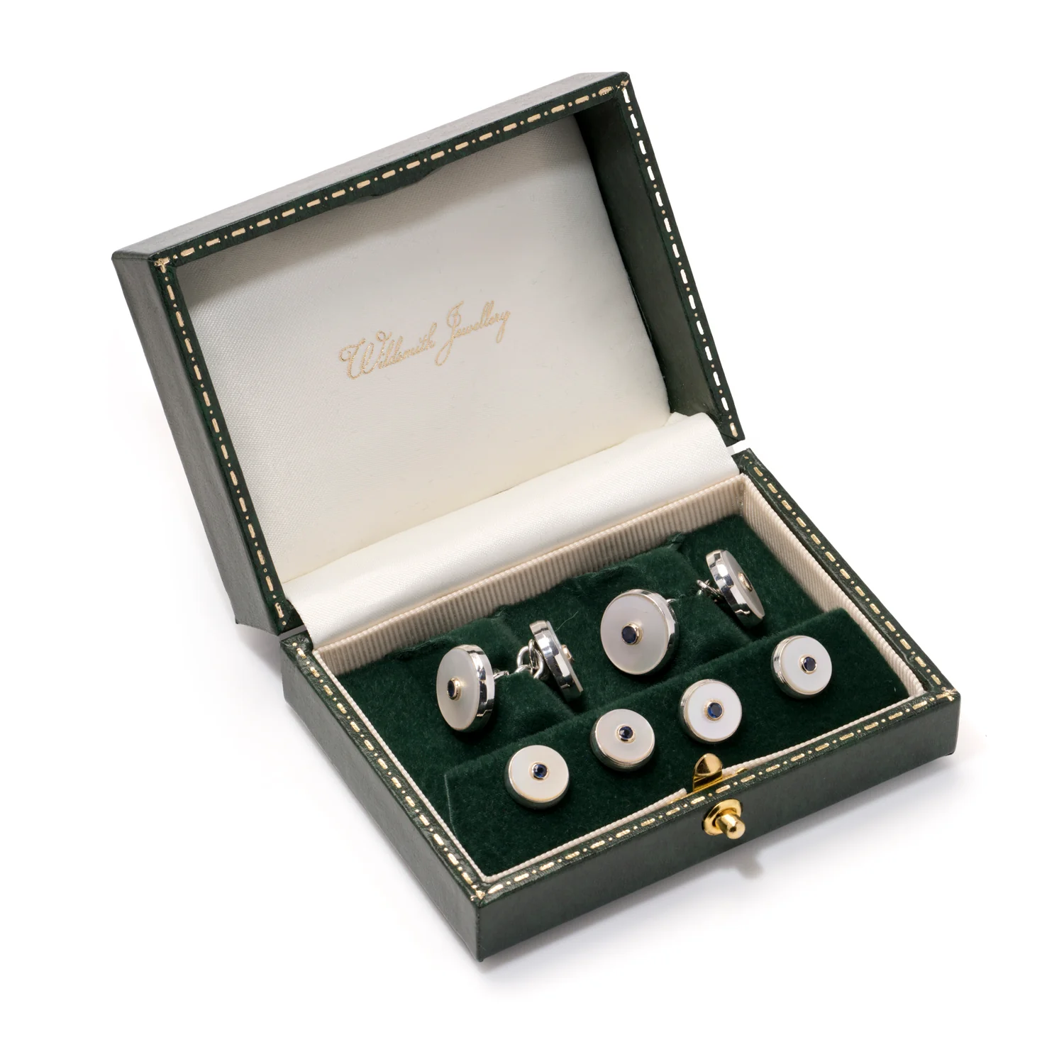 Sapphire & Mother of Pearl Round Dress Set - Image 2