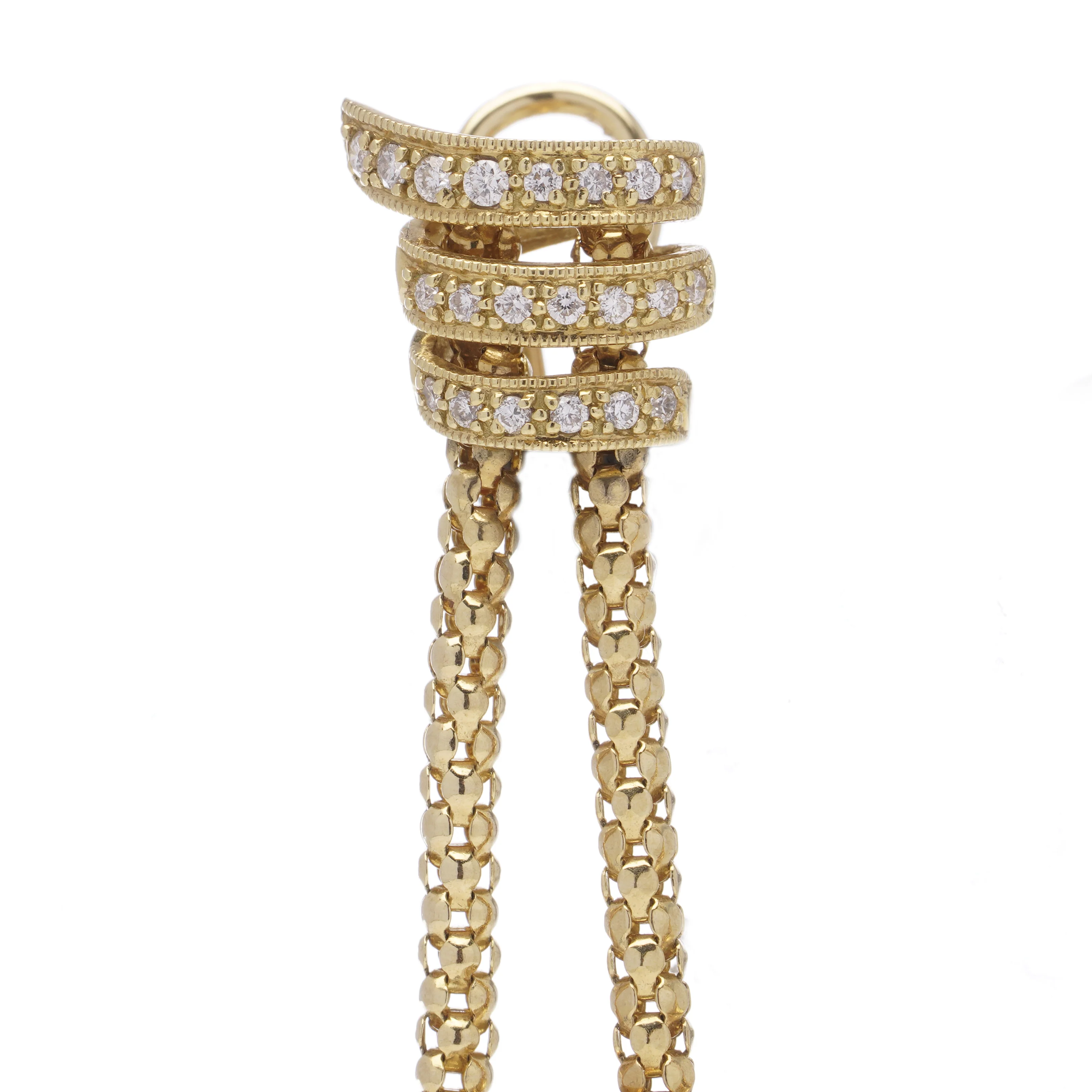 South Sea Pearl & Diamond Pendant Earrings - Image 4