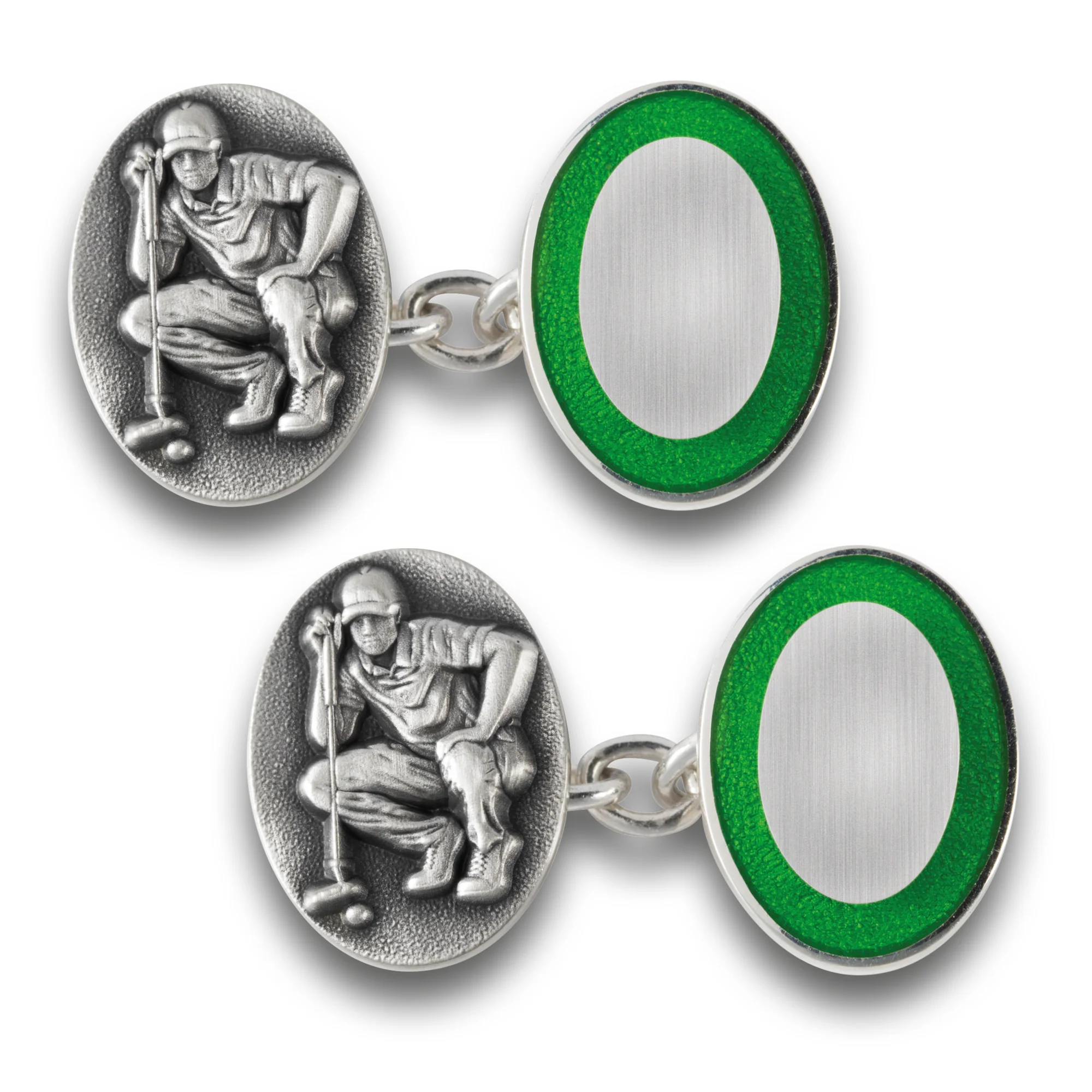 Sterling Silvering Golf Cufflinks