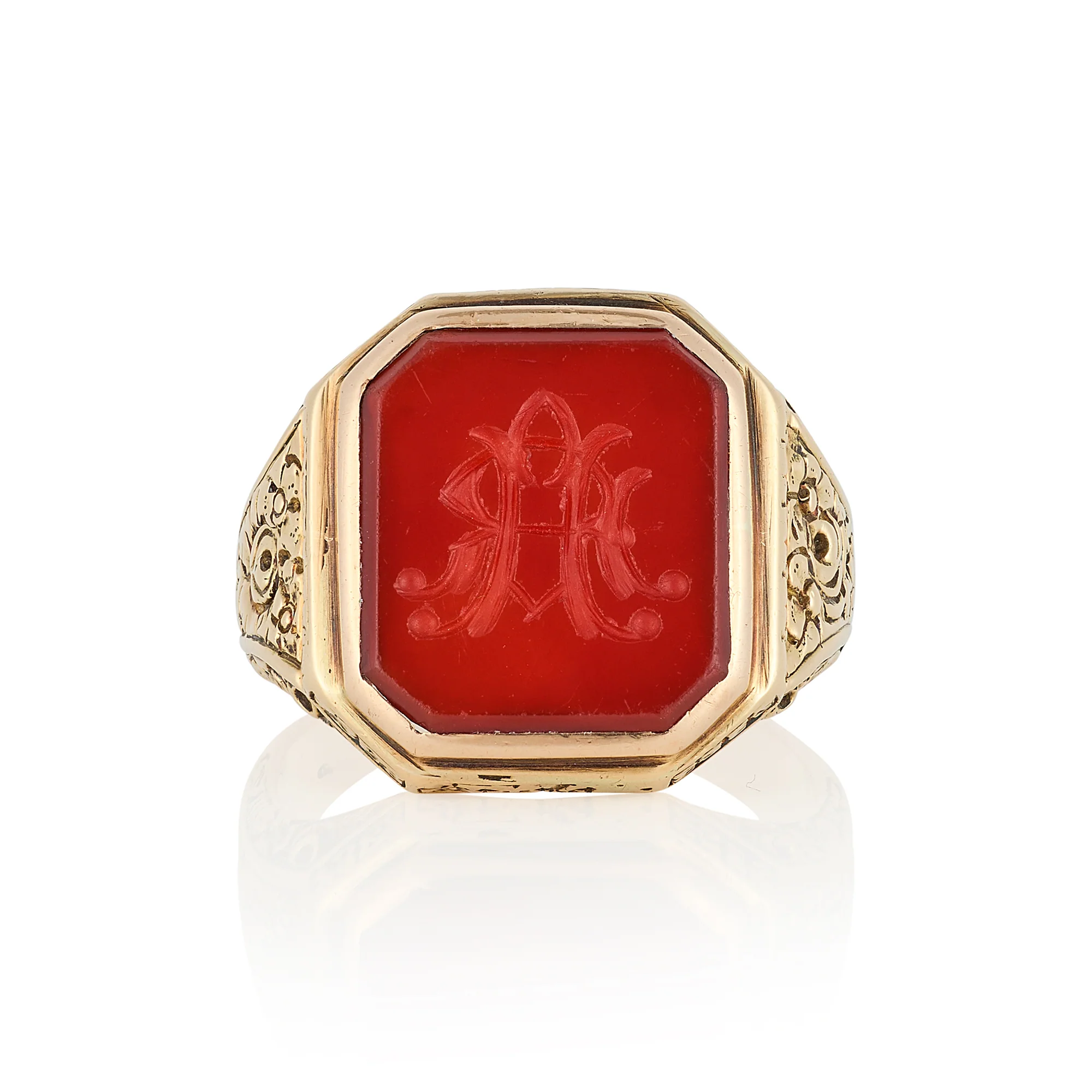 Victorian 15ct Gold & Carnelian Signet Ring