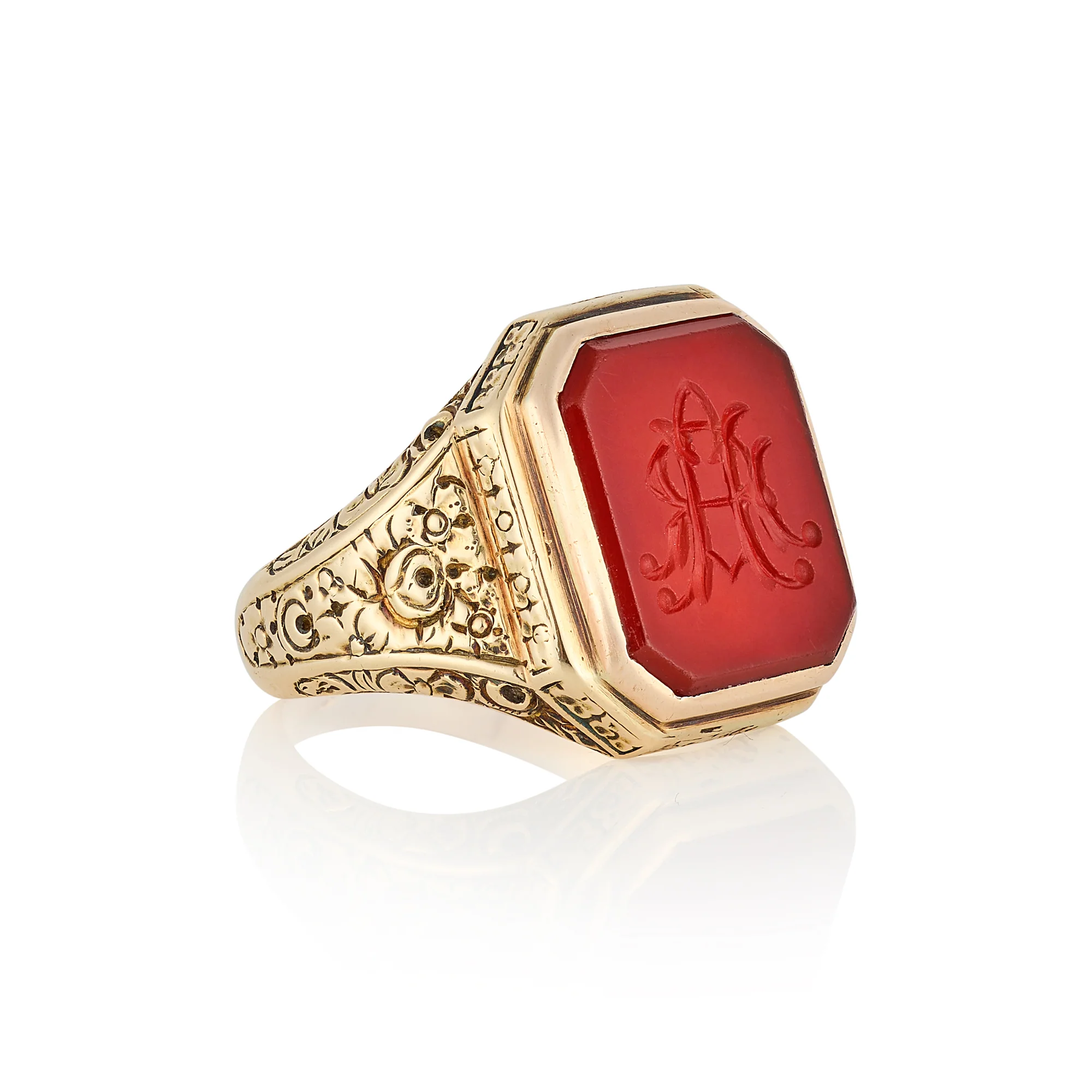 Victorian 15ct Gold & Carnelian Signet Ring - Image 2