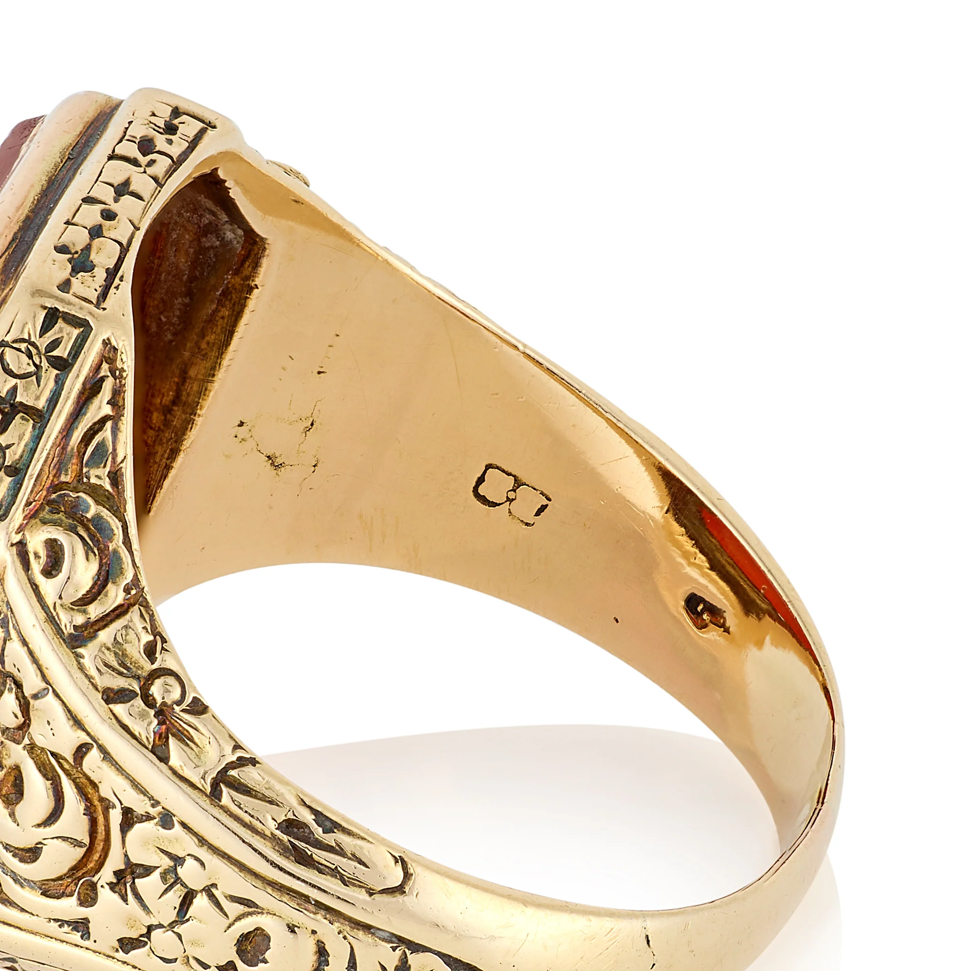 Victorian 15ct Gold & Carnelian Signet Ring - Image 3