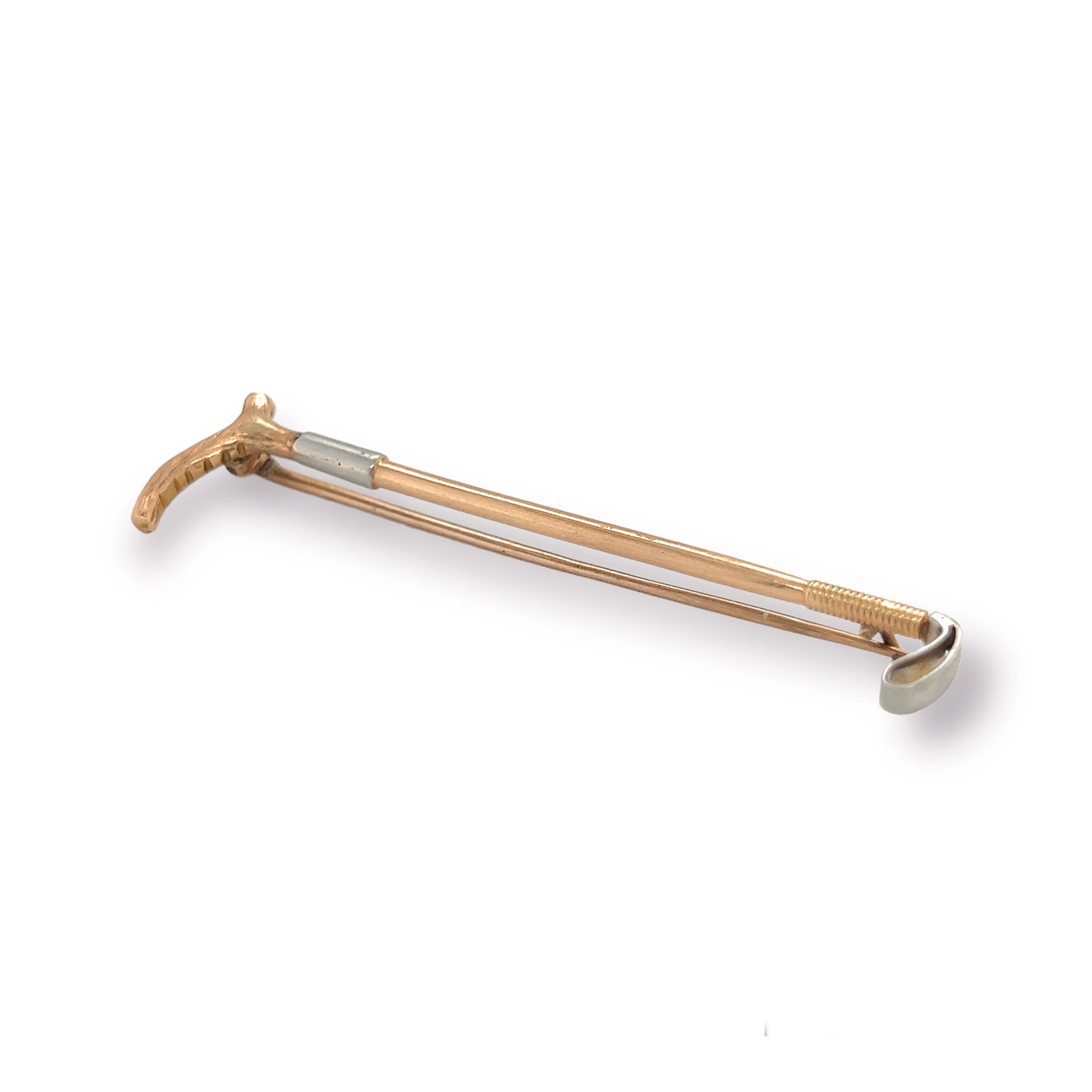 Victorian 15ct Riding Crop Brooch - Image 3