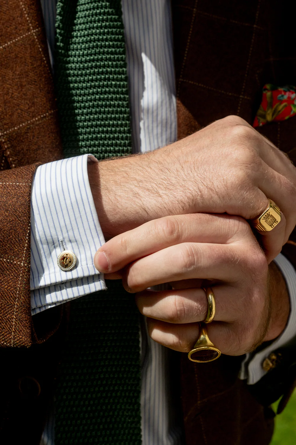 Victorian 18ct Gold & Enamel Equestrian Cufflinks - Image 4