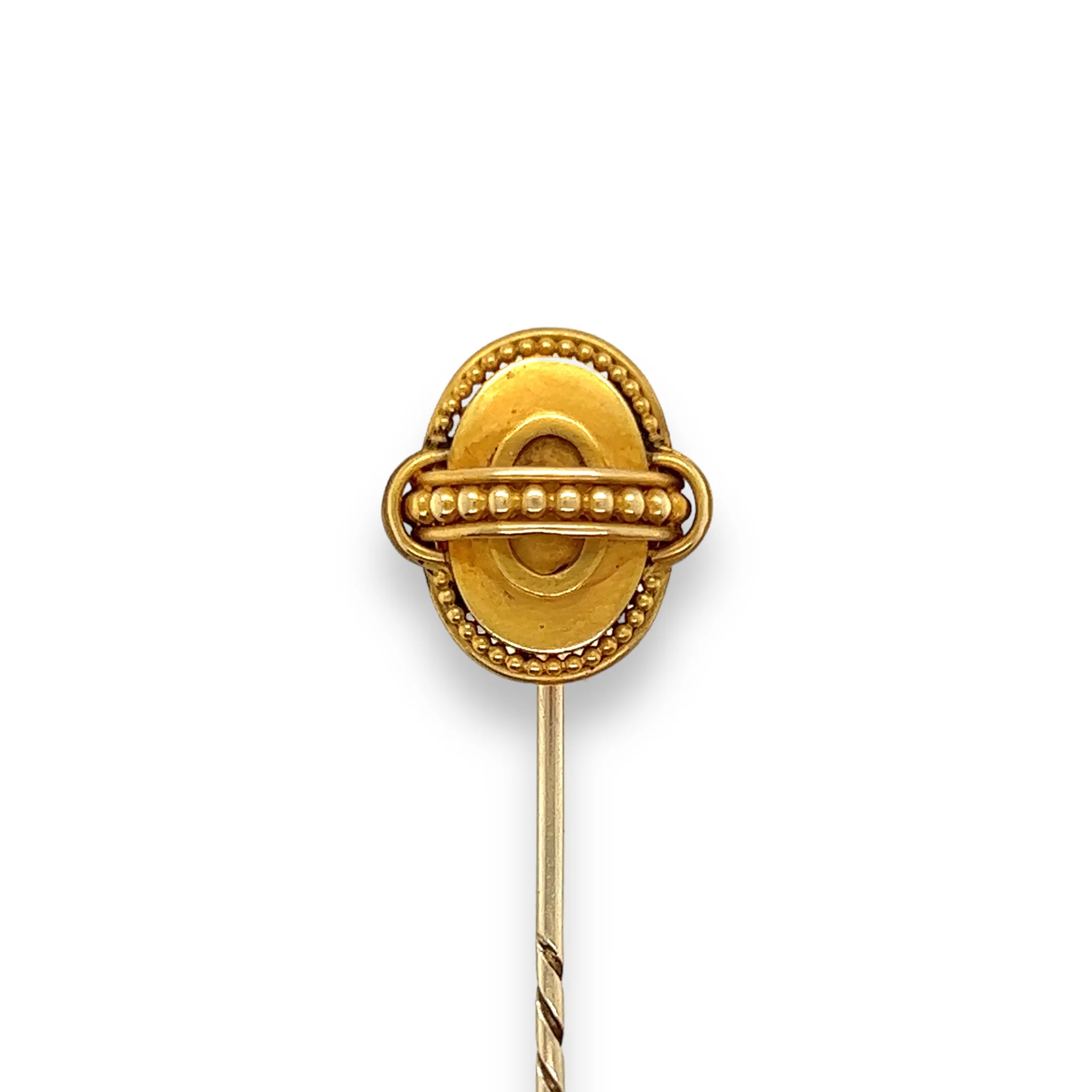 Victorian 18ct Gold Memorial Stickpin