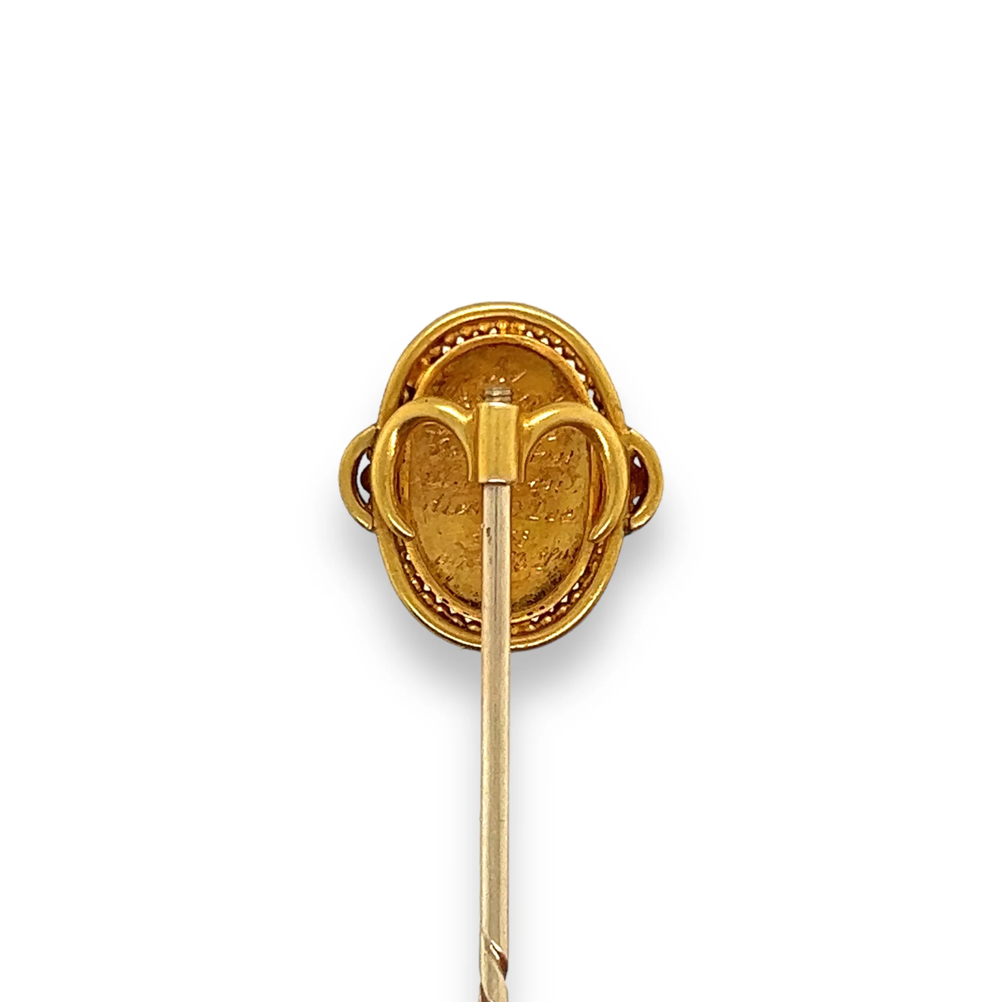 Victorian 18ct Gold Memorial Stickpin - Image 3