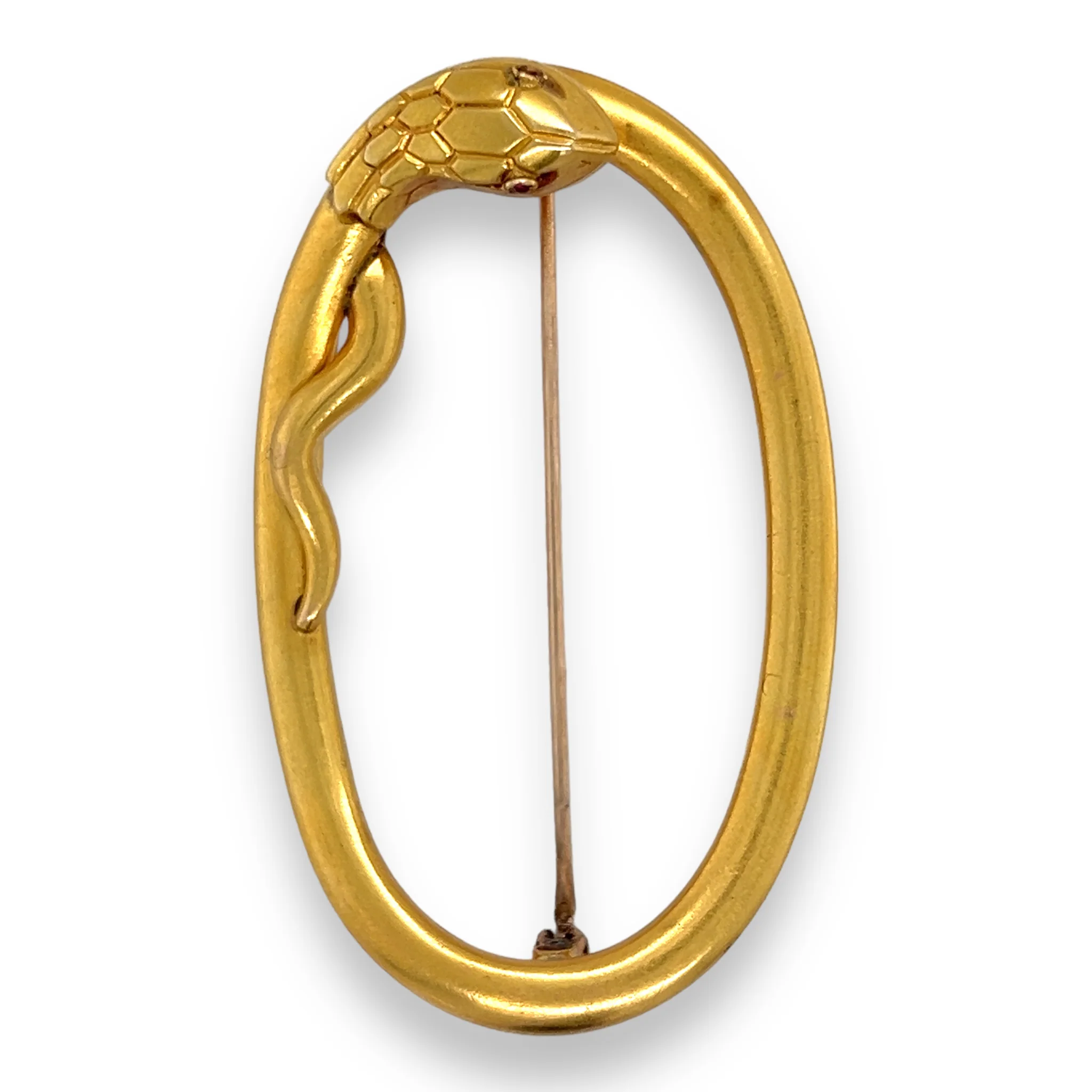 Victorian 18ct Gold Snake Brooch