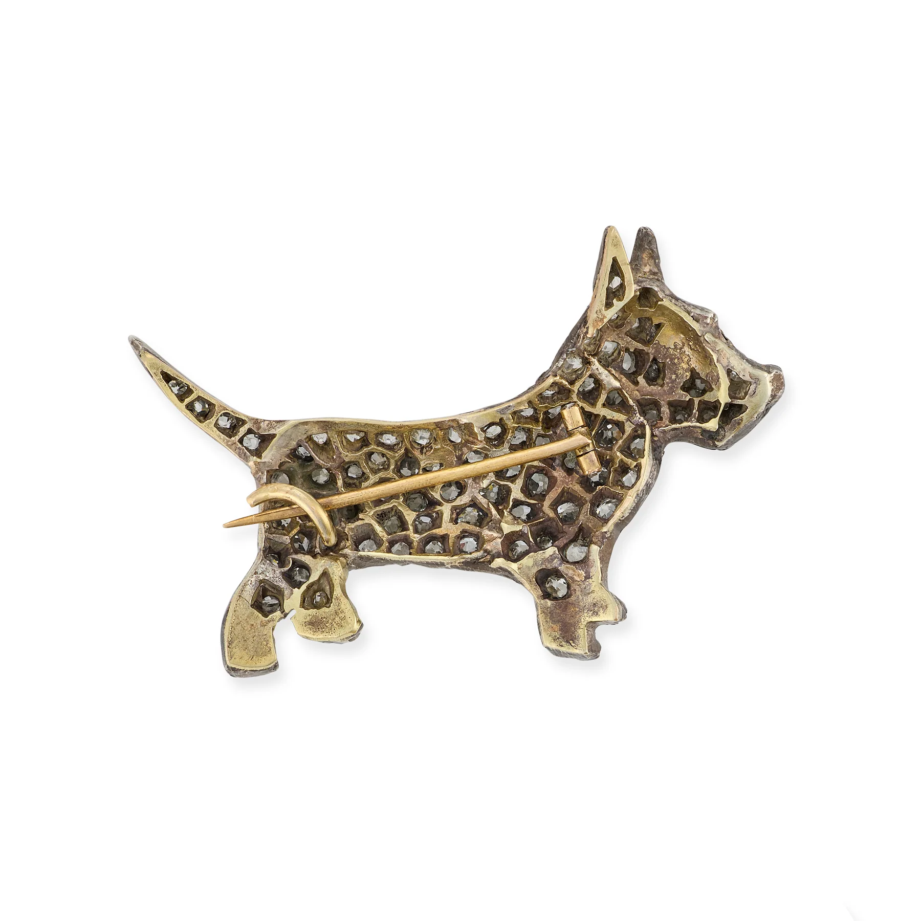 Victorian Diamond Dog Brooch - Image 2