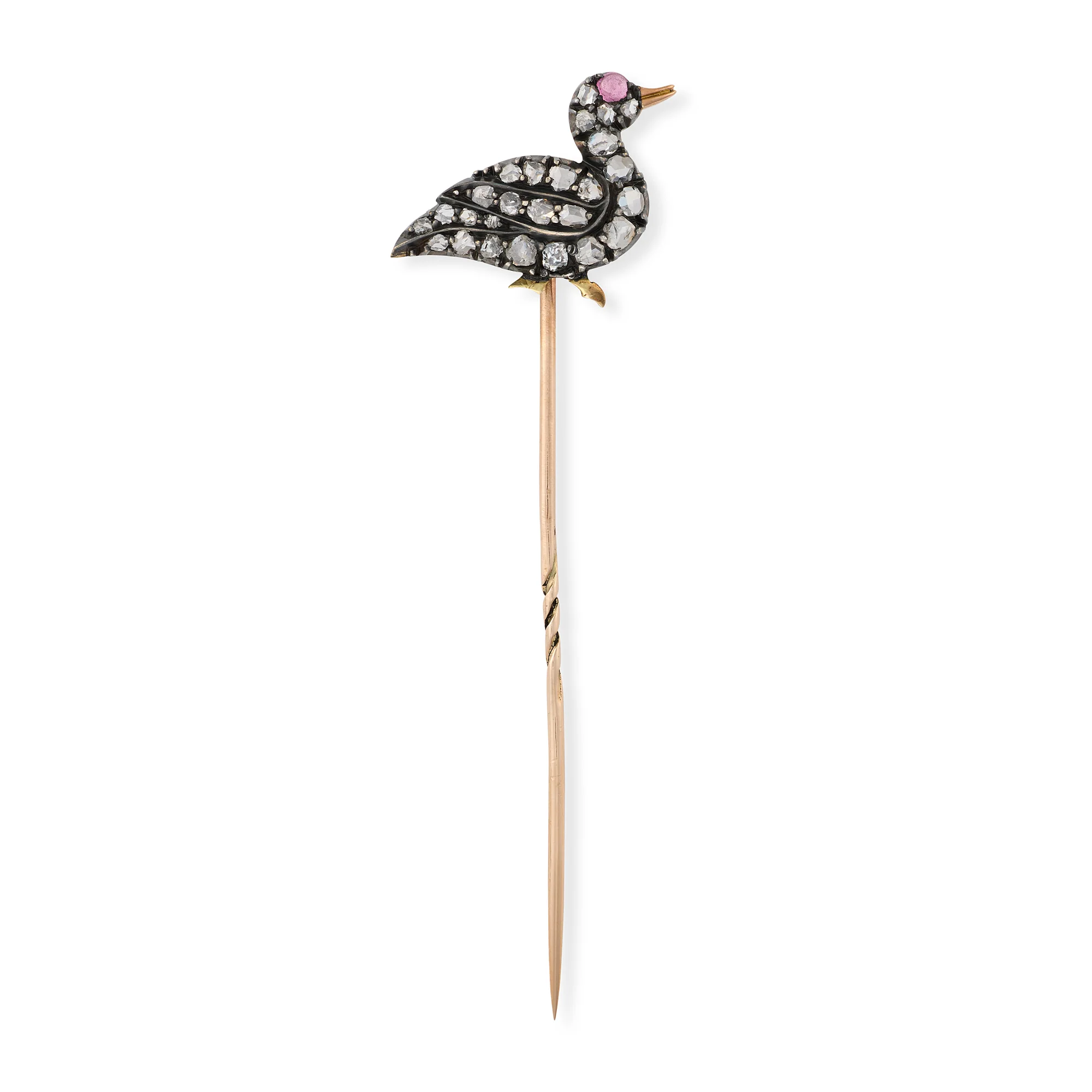 Victorian Diamond Duck Stickpin - Image 2