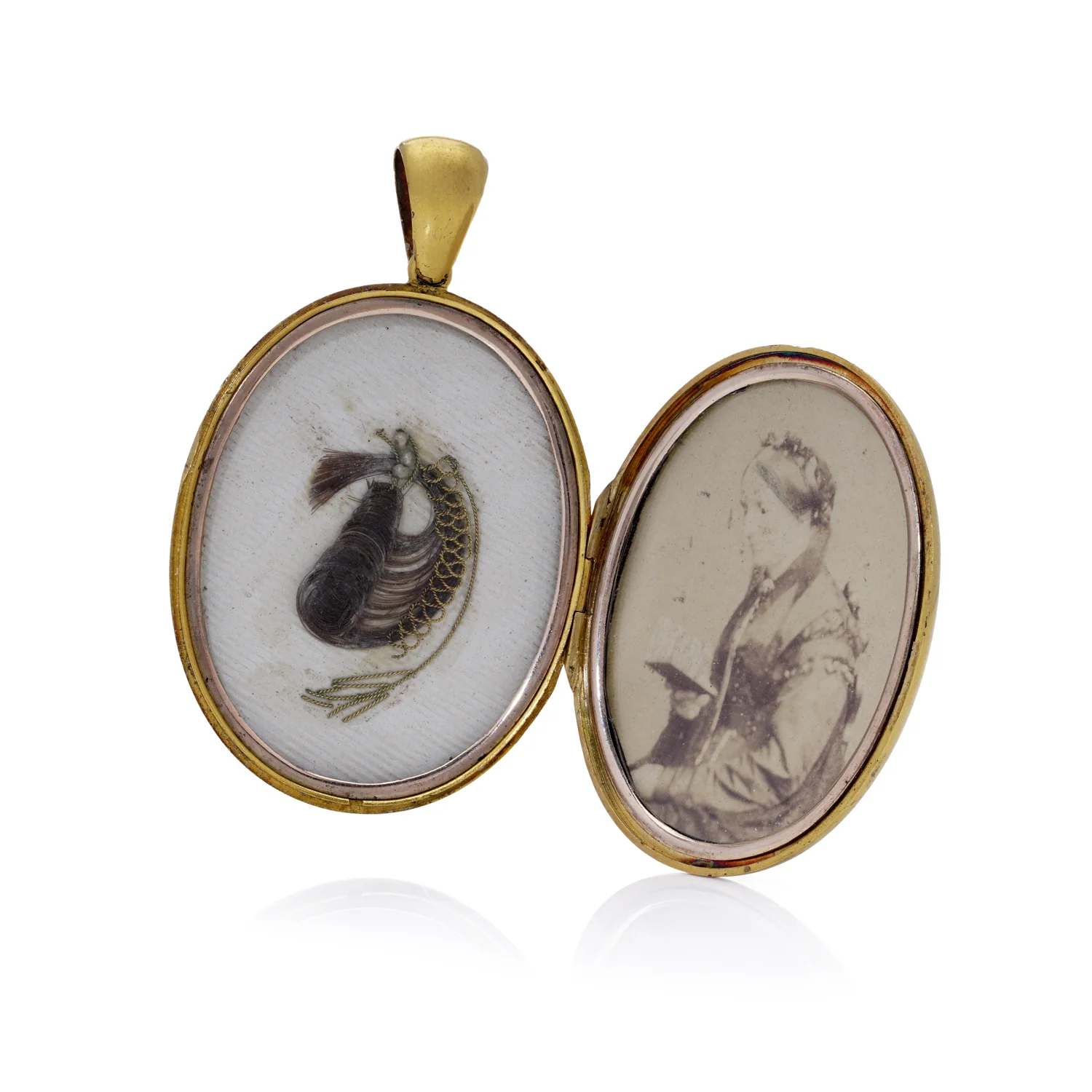 Victorian Enamel Mourning Locket, 18ct - Image 3