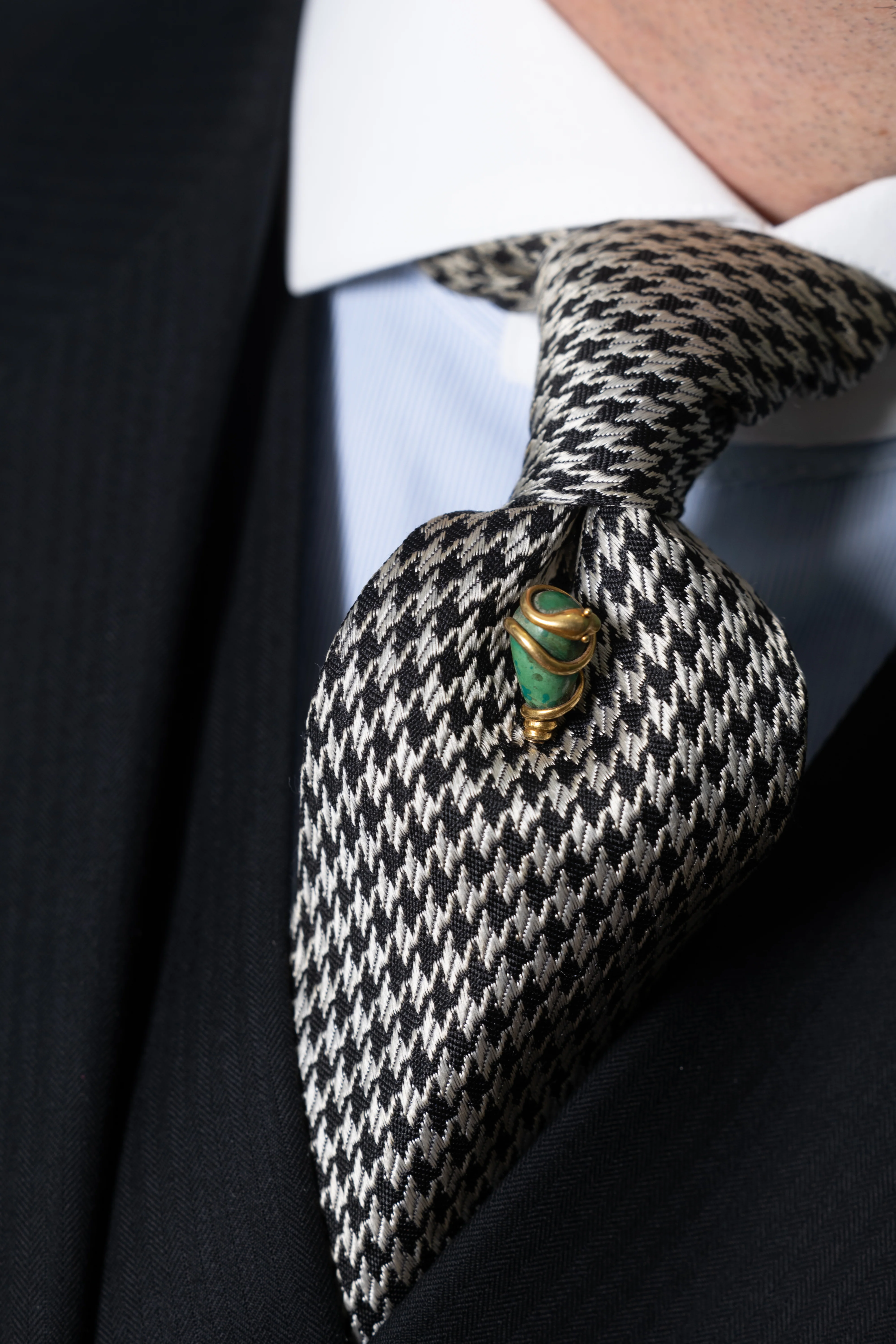 Victorian Malachite Snake Stickpin - Image 5