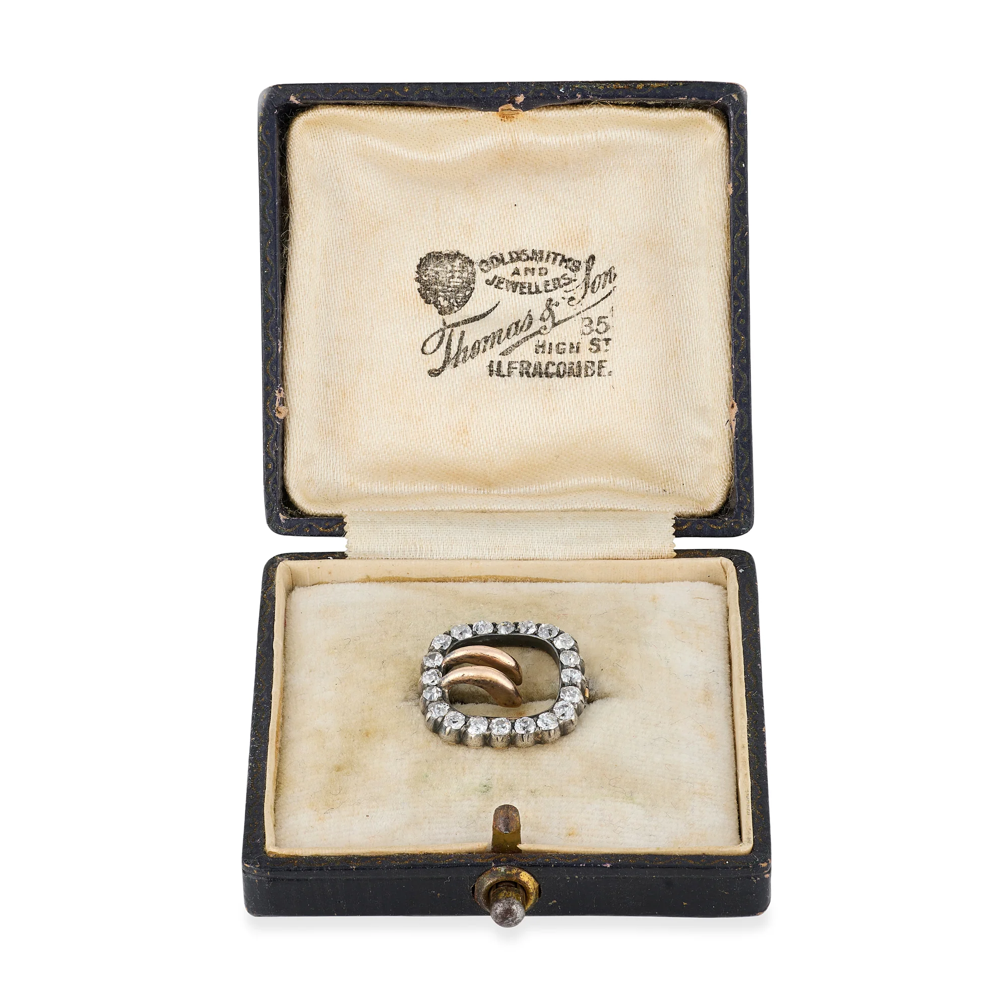 Victorian Old Cut Diamond Buckle Brooch - Image 3