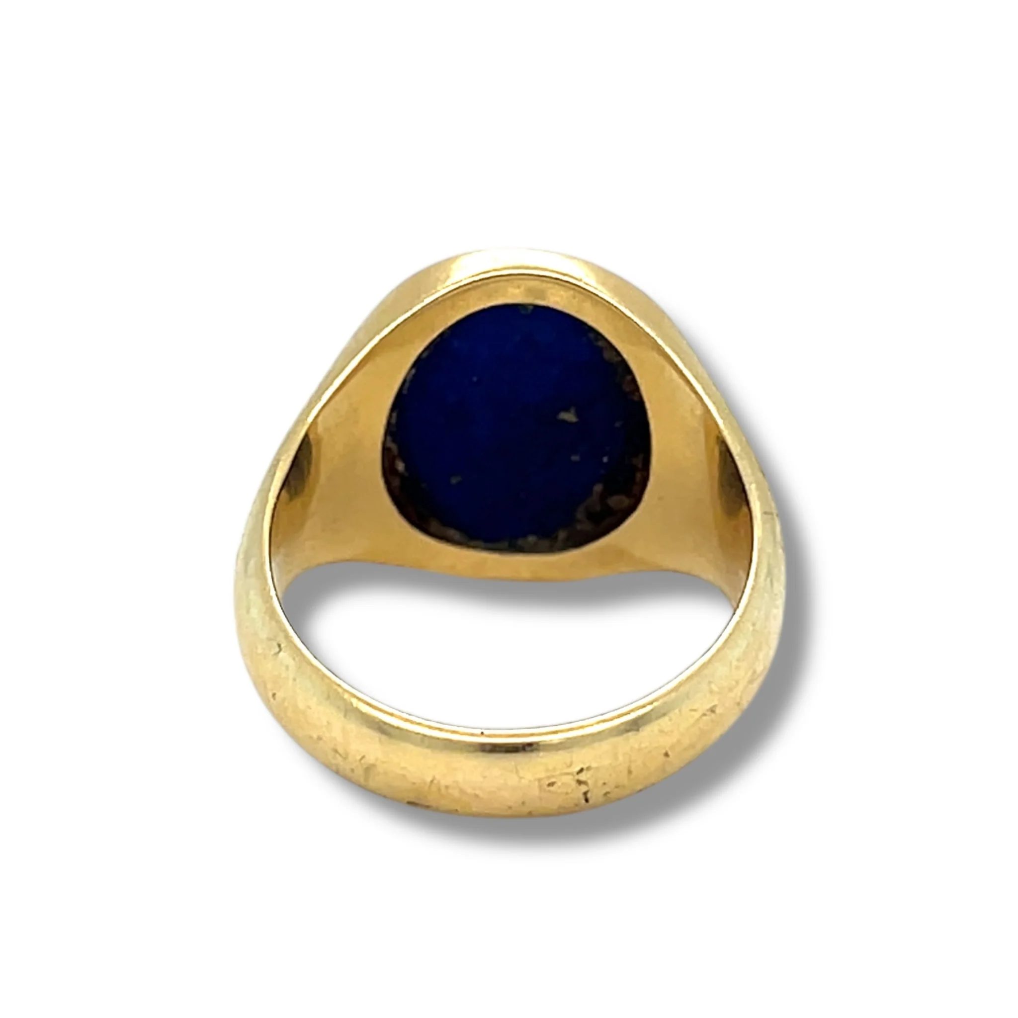 Vintage 18ct Gold & Lapis Lazuli Signet Ring - Image 3