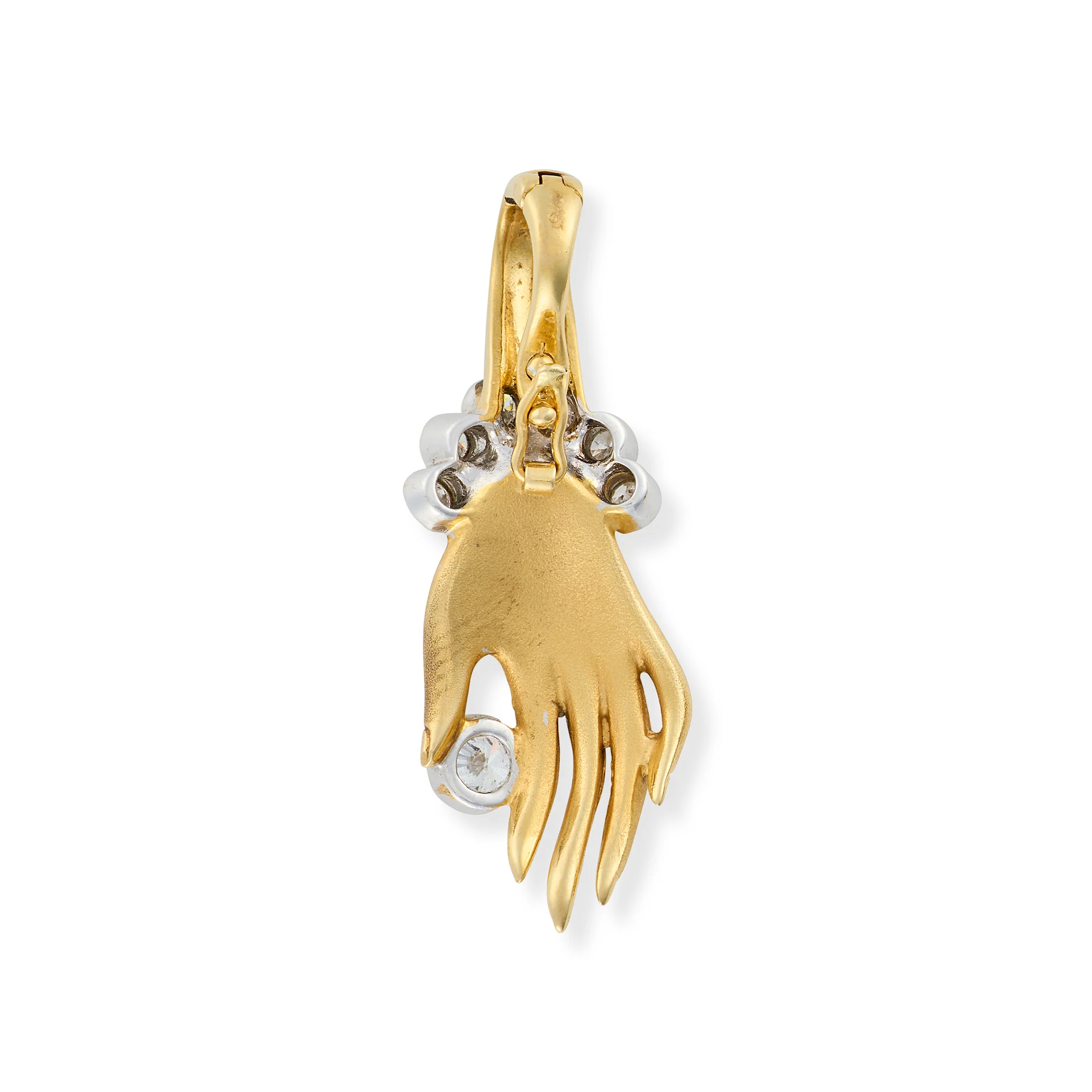 Vintage Diamond Hand Pendant - Image 2