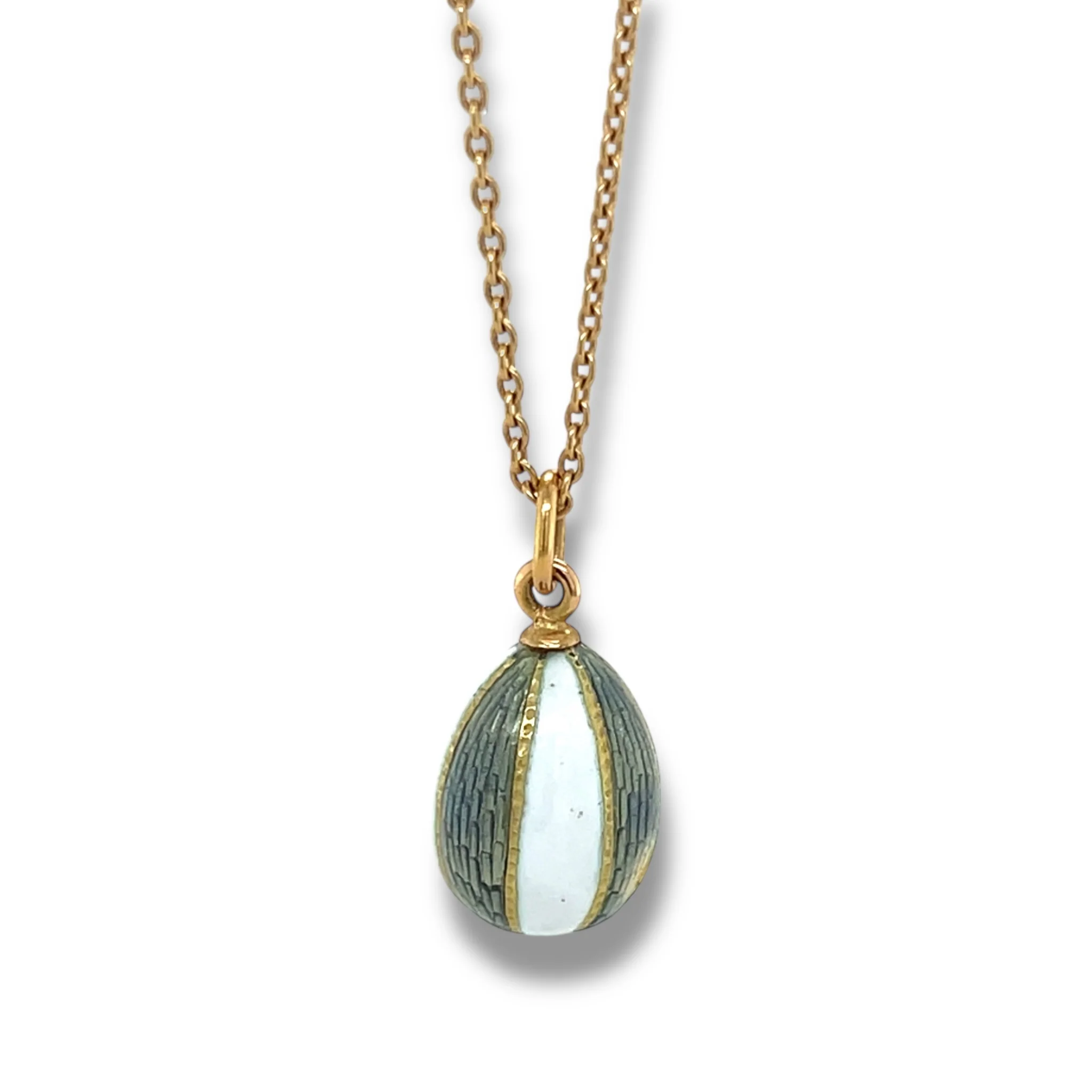 Vintage Enamel Egg Pendant - Image 2