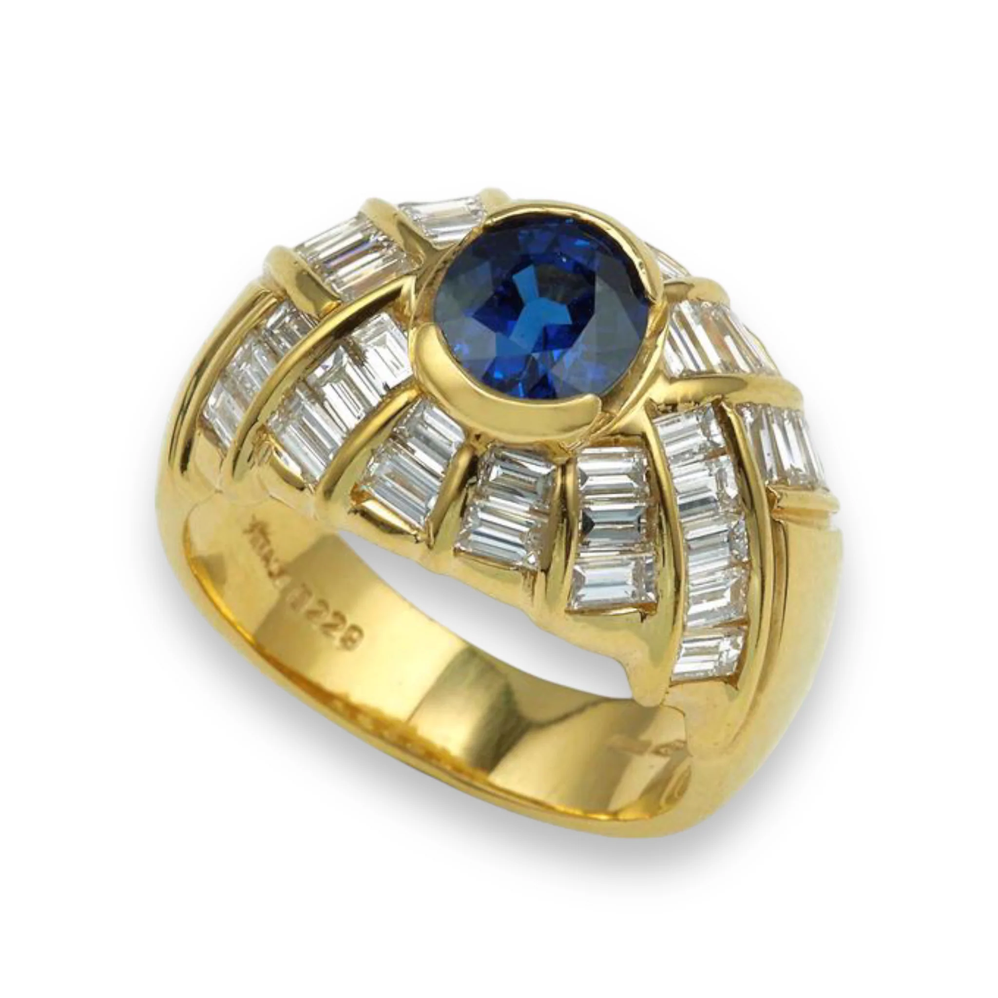 Vintage Sapphire & Diamond Ring - Image 4
